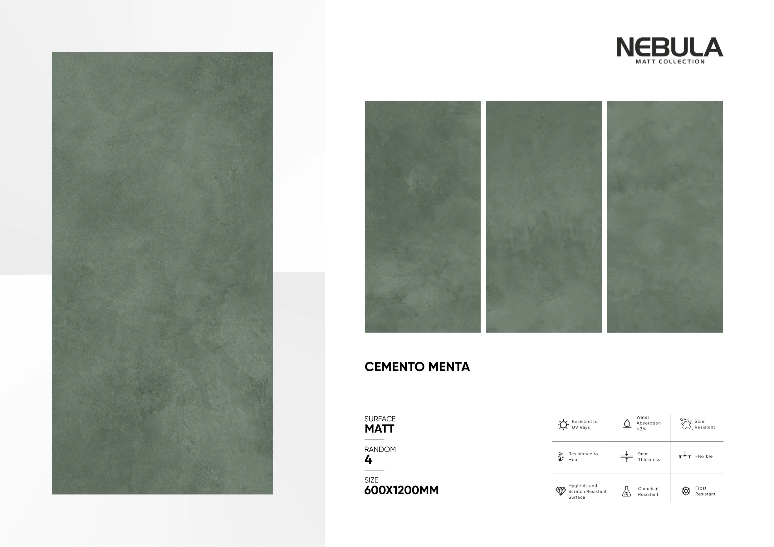 600x1200mm, MATT NEBULA - Design 19 - 600x1200mm Matt
