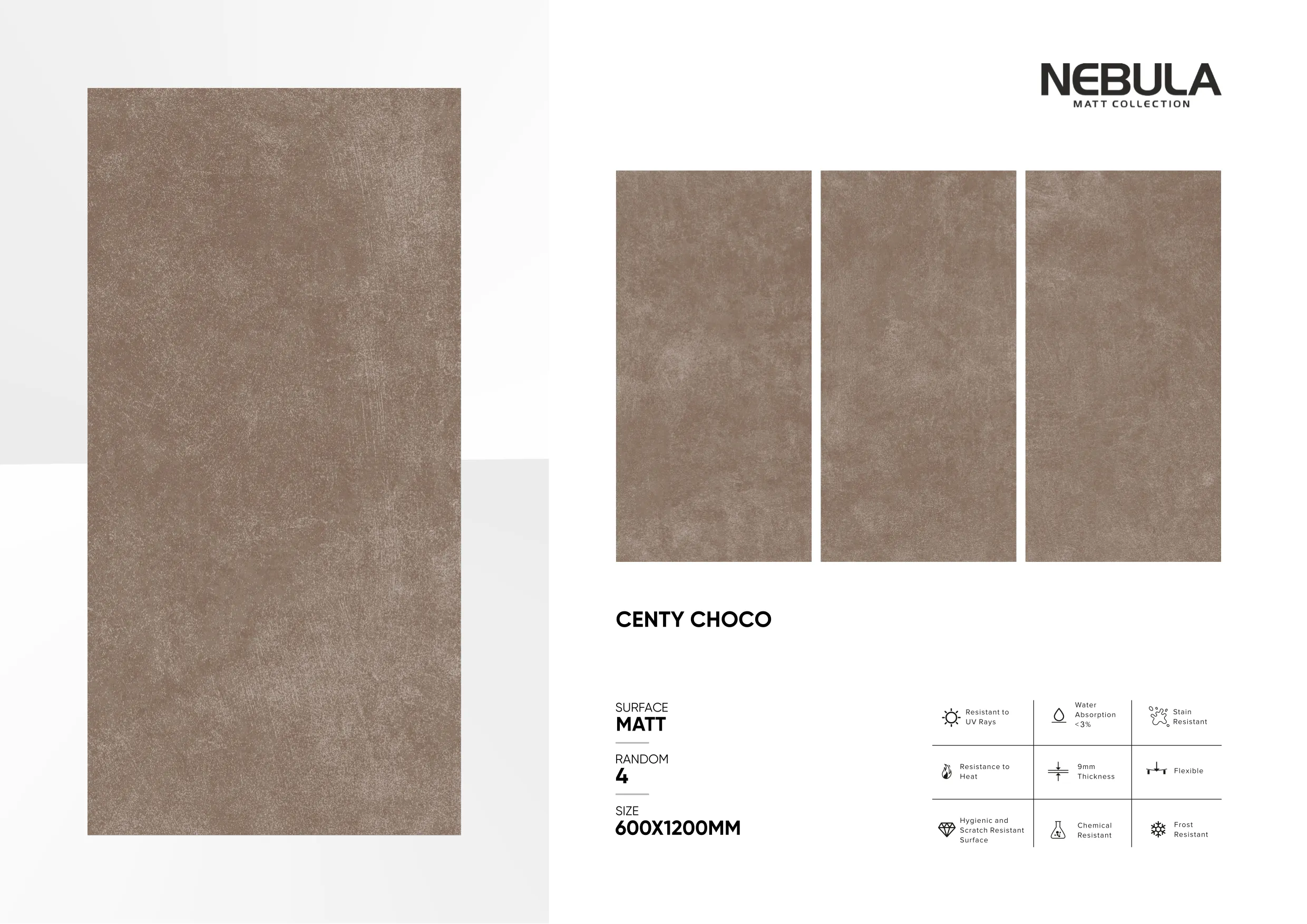 600x1200mm, MATT NEBULA - Design 24 - 600x1200mm Matt