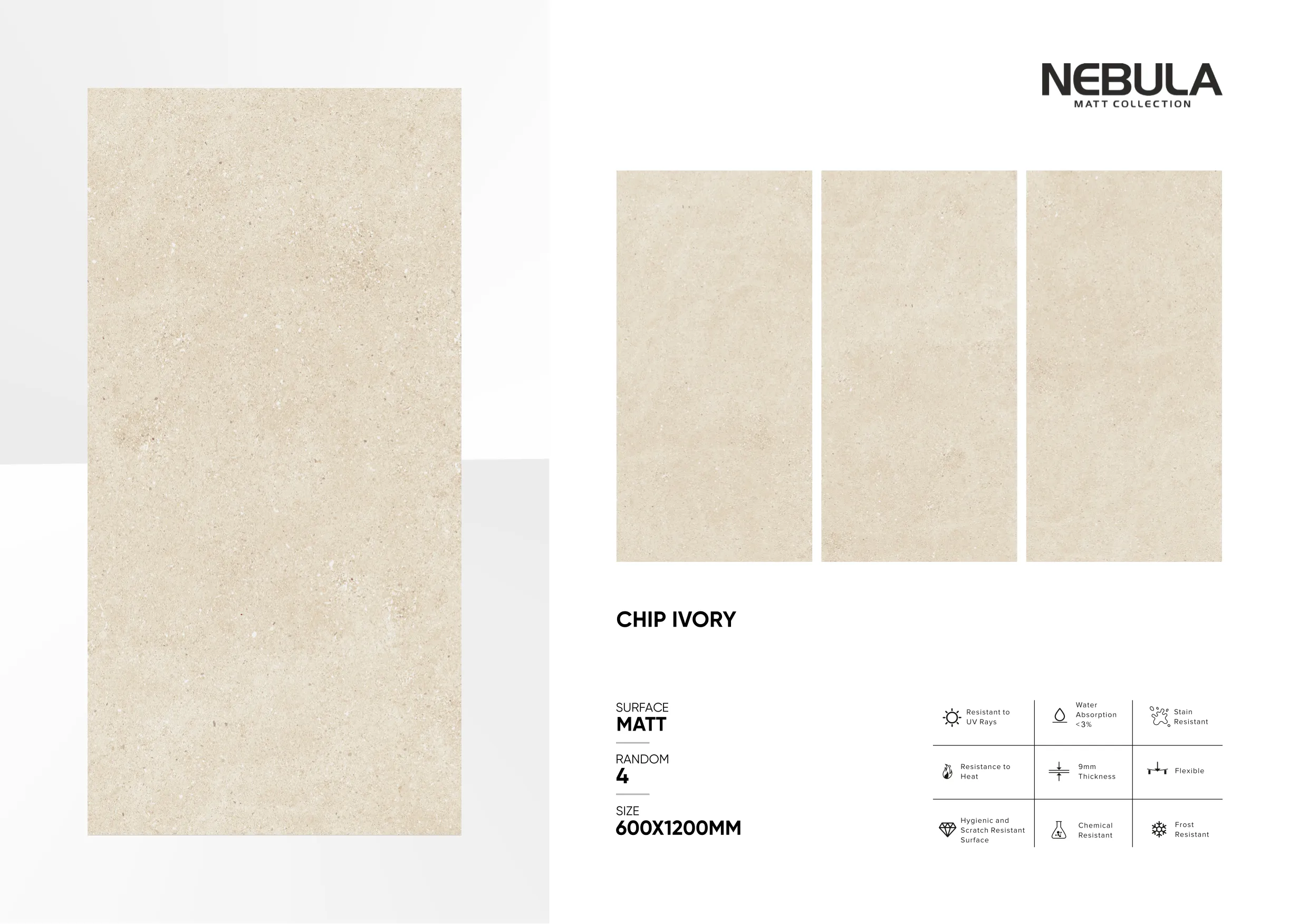 600x1200mm, MATT NEBULA - Design 30 - 600x1200mm Matt