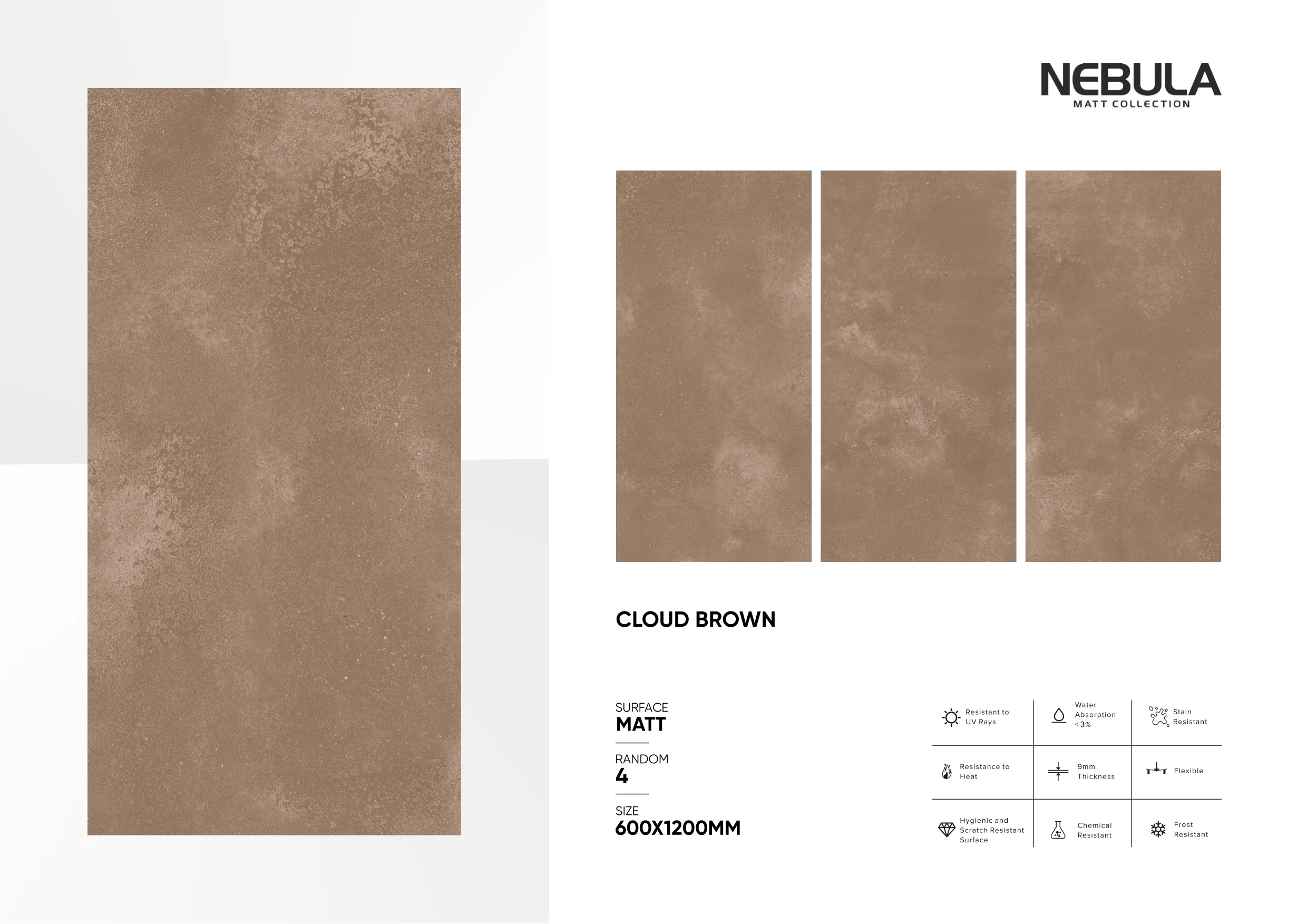 600x1200mm, MATT NEBULA - Design 32 - 600x1200mm Matt
