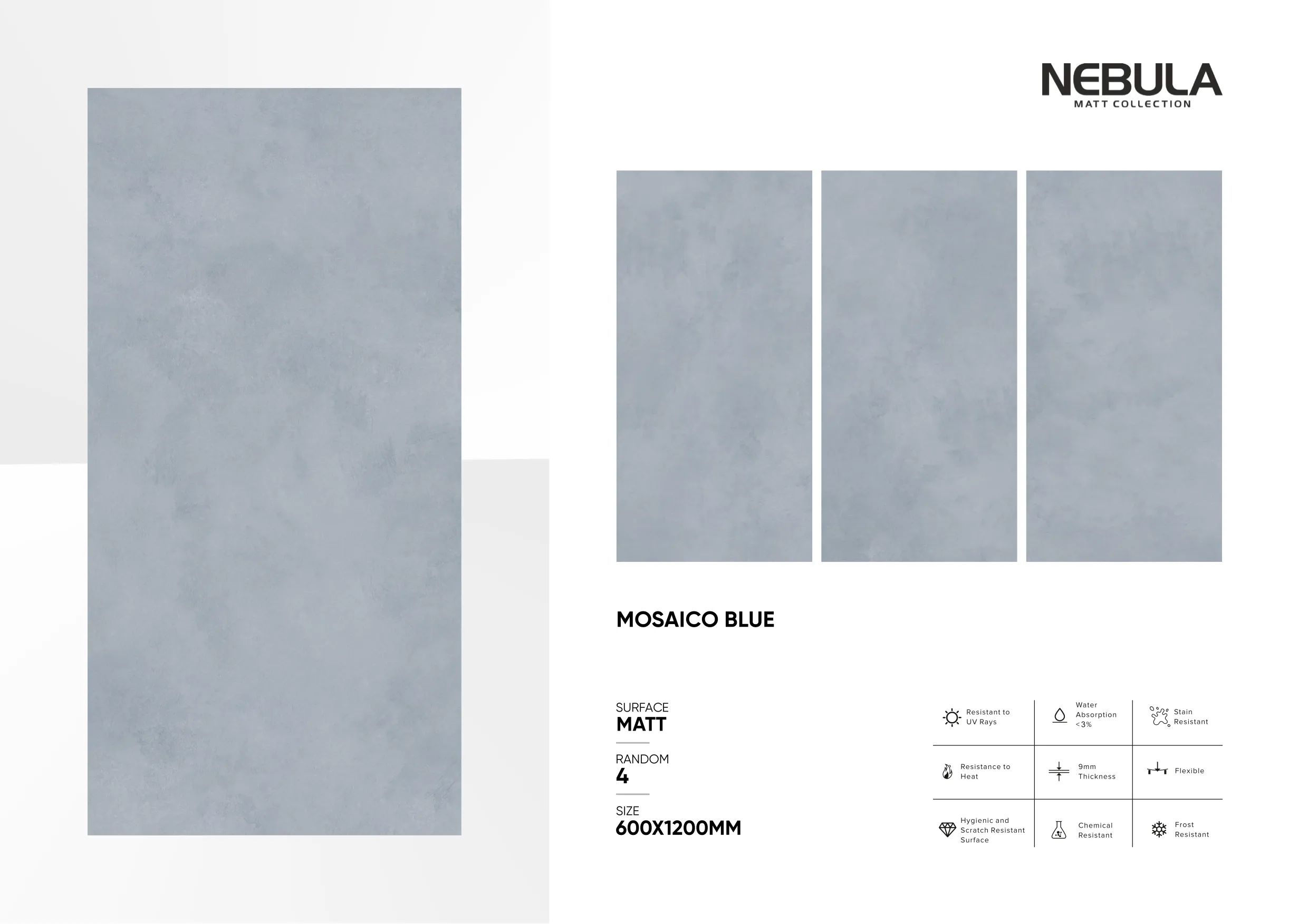 600x1200mm, MATT NEBULA - Design 37 - 600x1200mm Matt