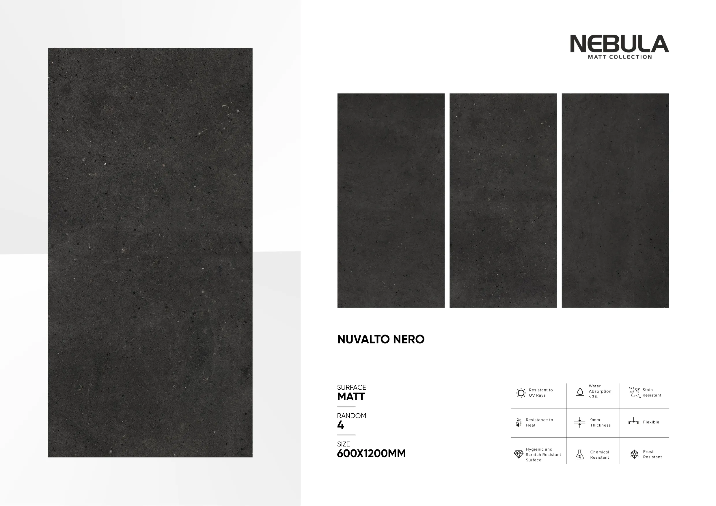 600x1200mm, MATT NEBULA - Design 47 - 600x1200mm Matt