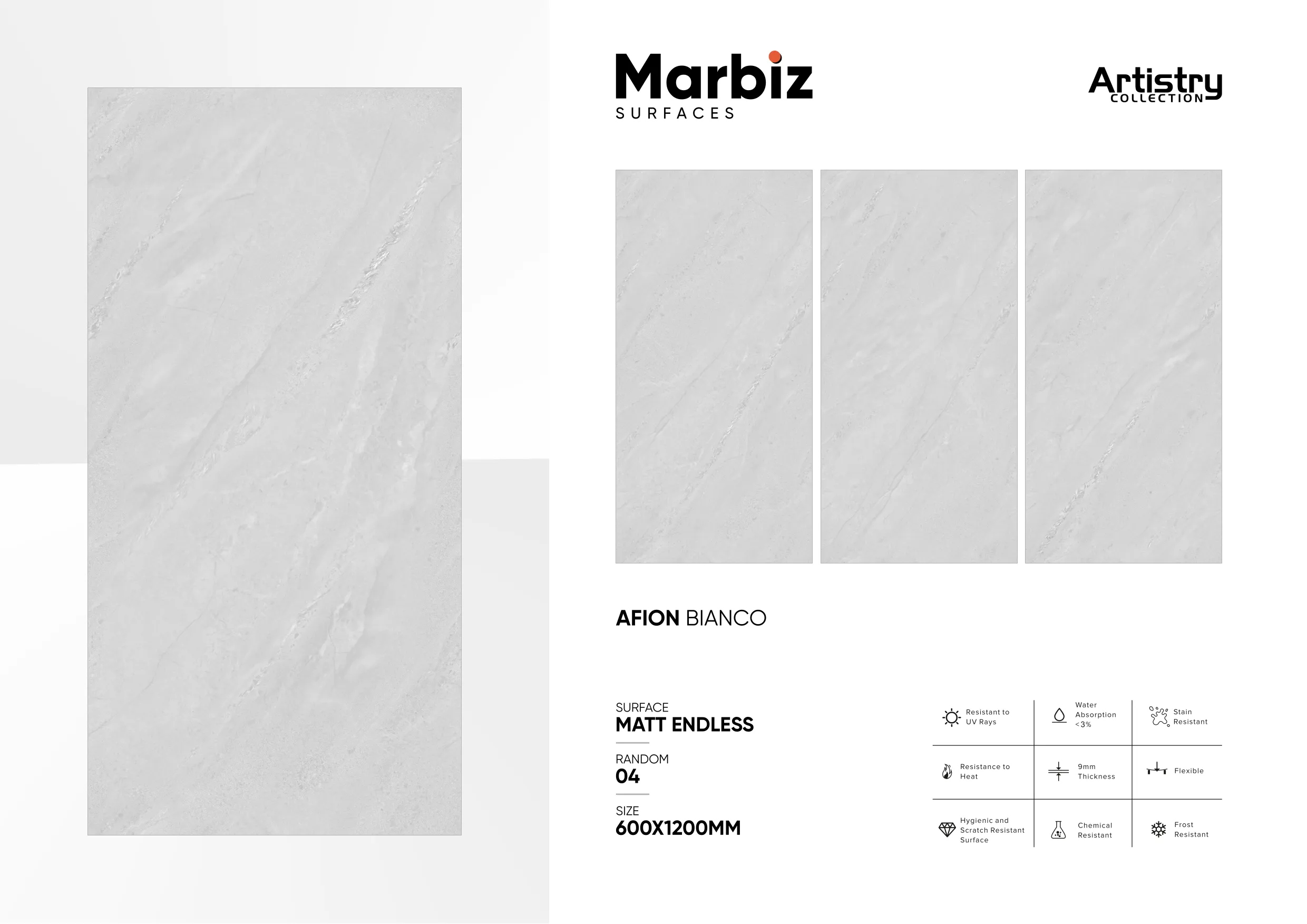 Artistry 600x1200mm Matt Endless - Design 5 - 600x1200mm Matt