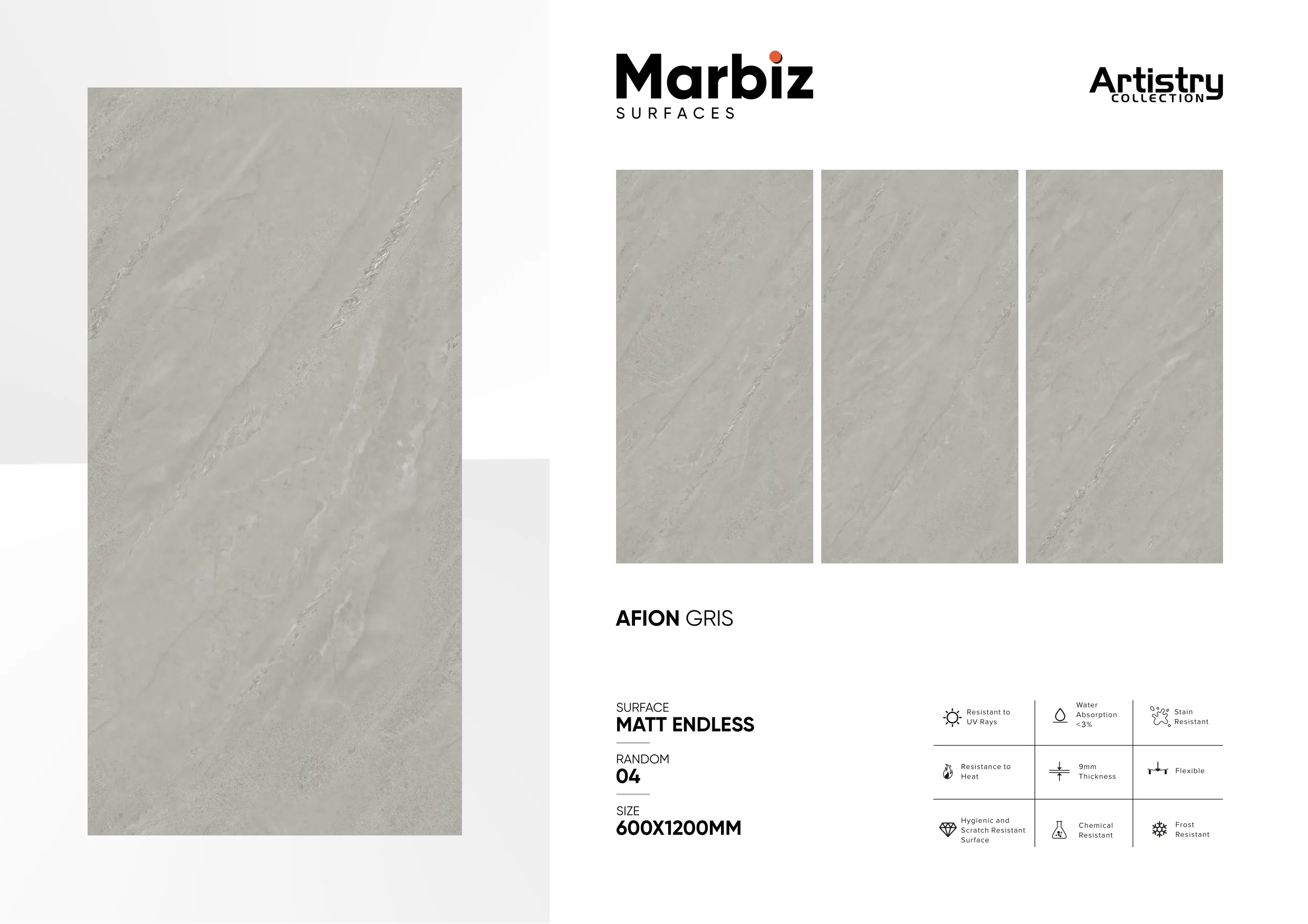 Artistry 600x1200mm Matt Endless - Design 6 - 600x1200mm Matt