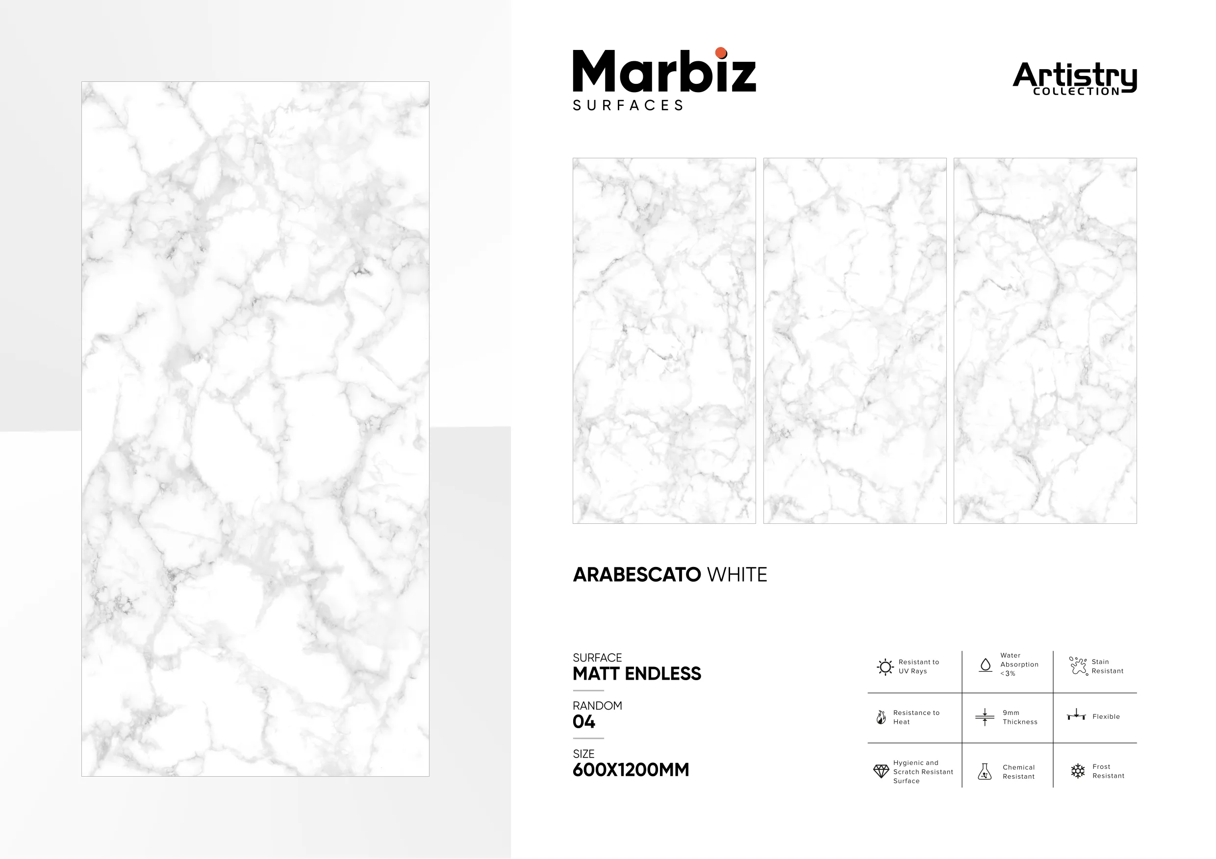 Artistry 600x1200mm Matt Endless - Design 7 - 600x1200mm Matt