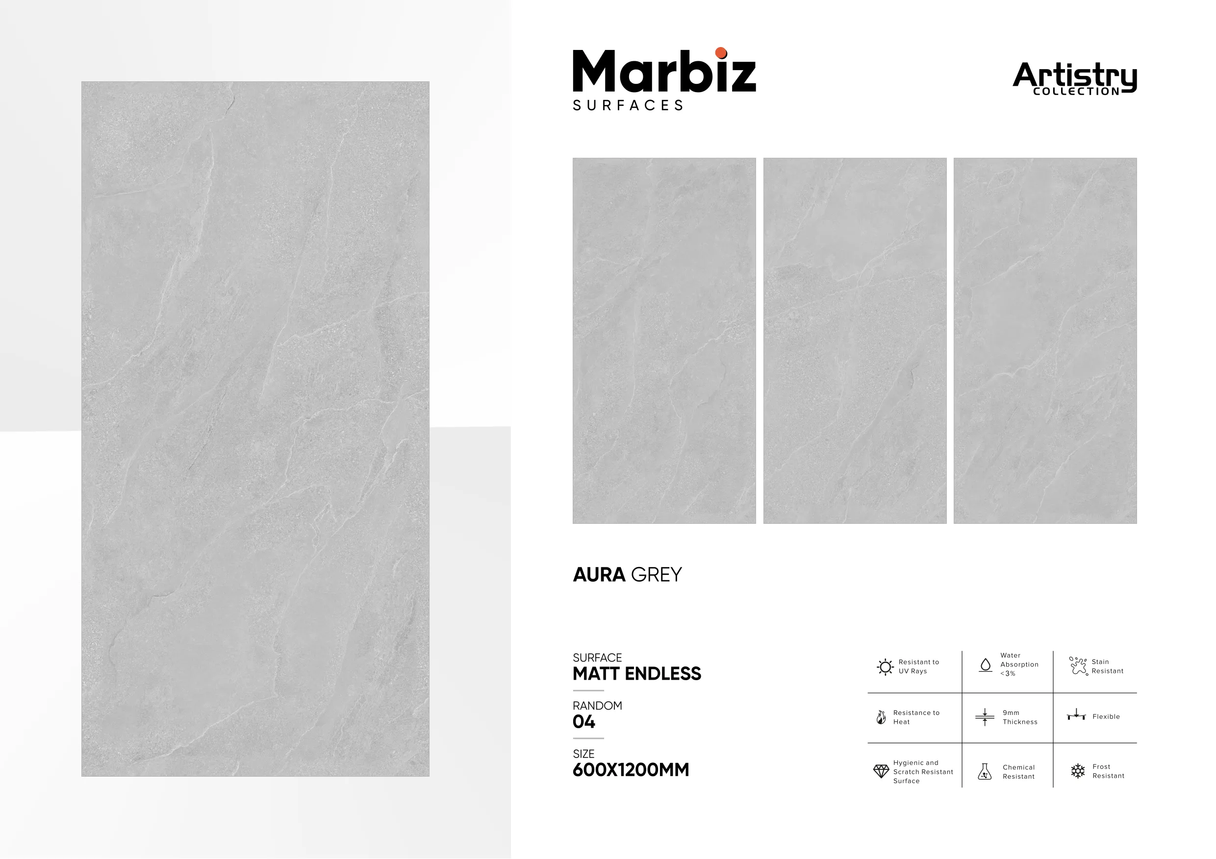 Artistry 600x1200mm Matt Endless - Design 13 - 600x1200mm Matt