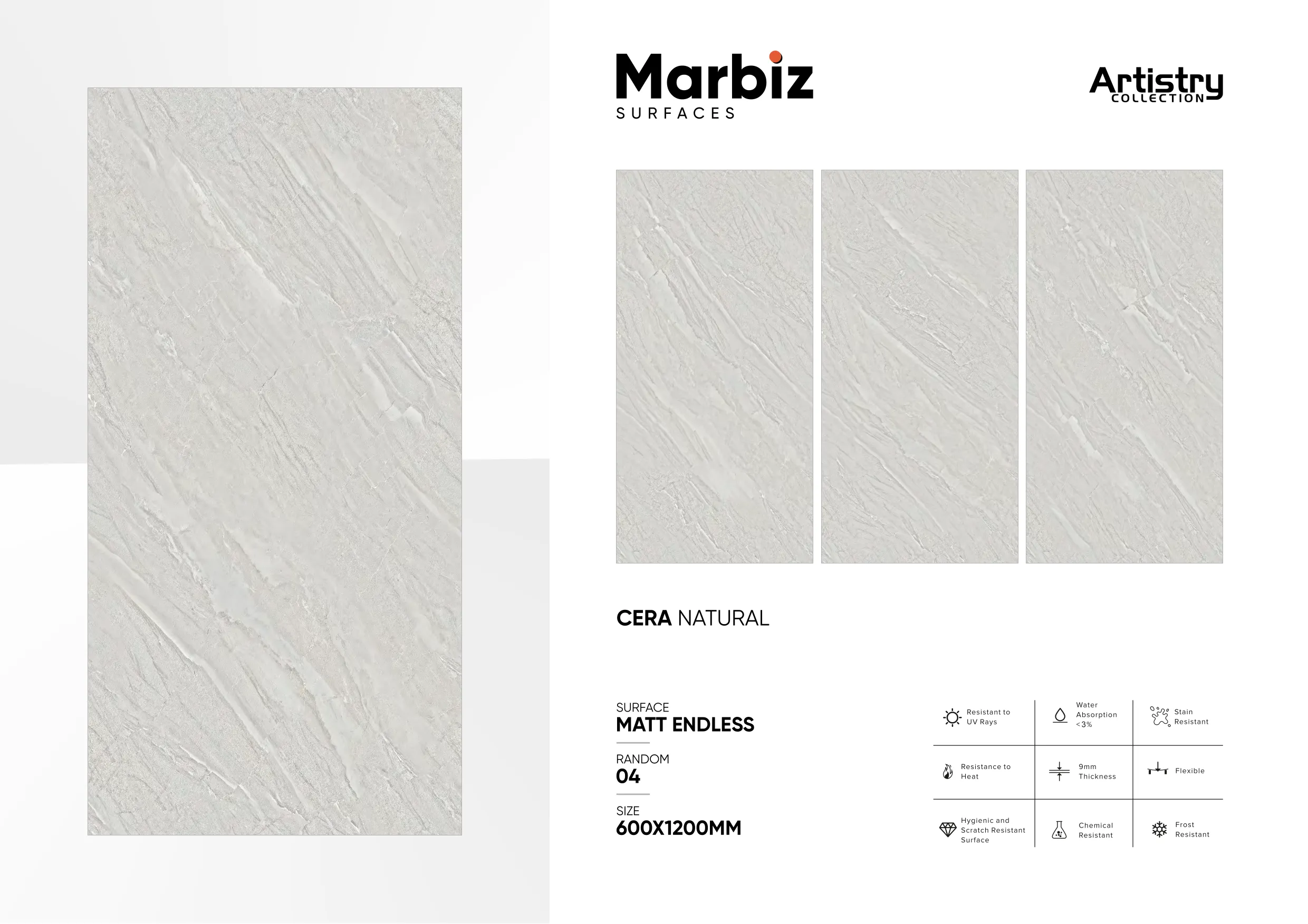 Artistry 600x1200mm Matt Endless - Design 20 - 600x1200mm Matt