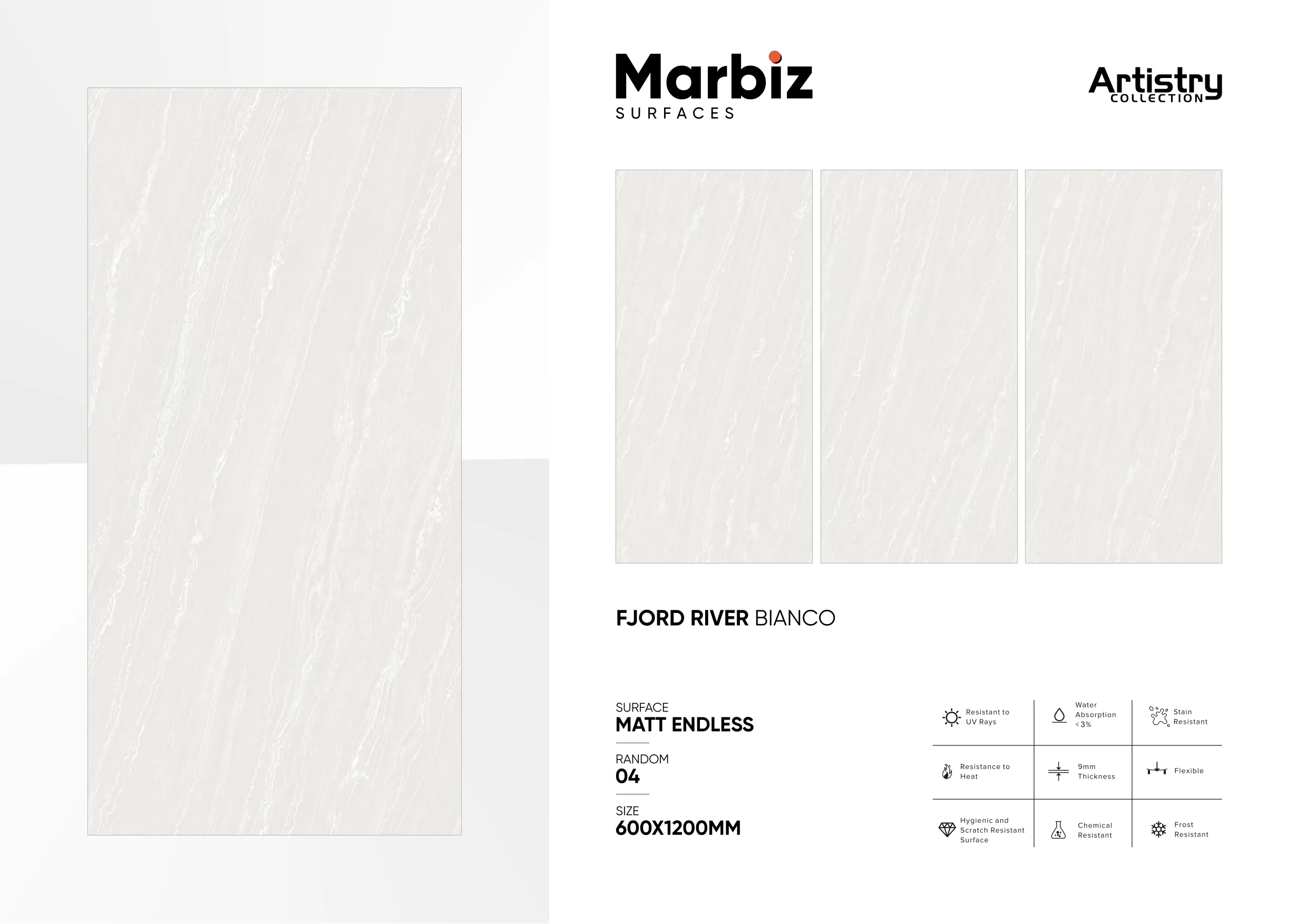 Artistry 600x1200mm Matt Endless - Design 29 - 600x1200mm Matt