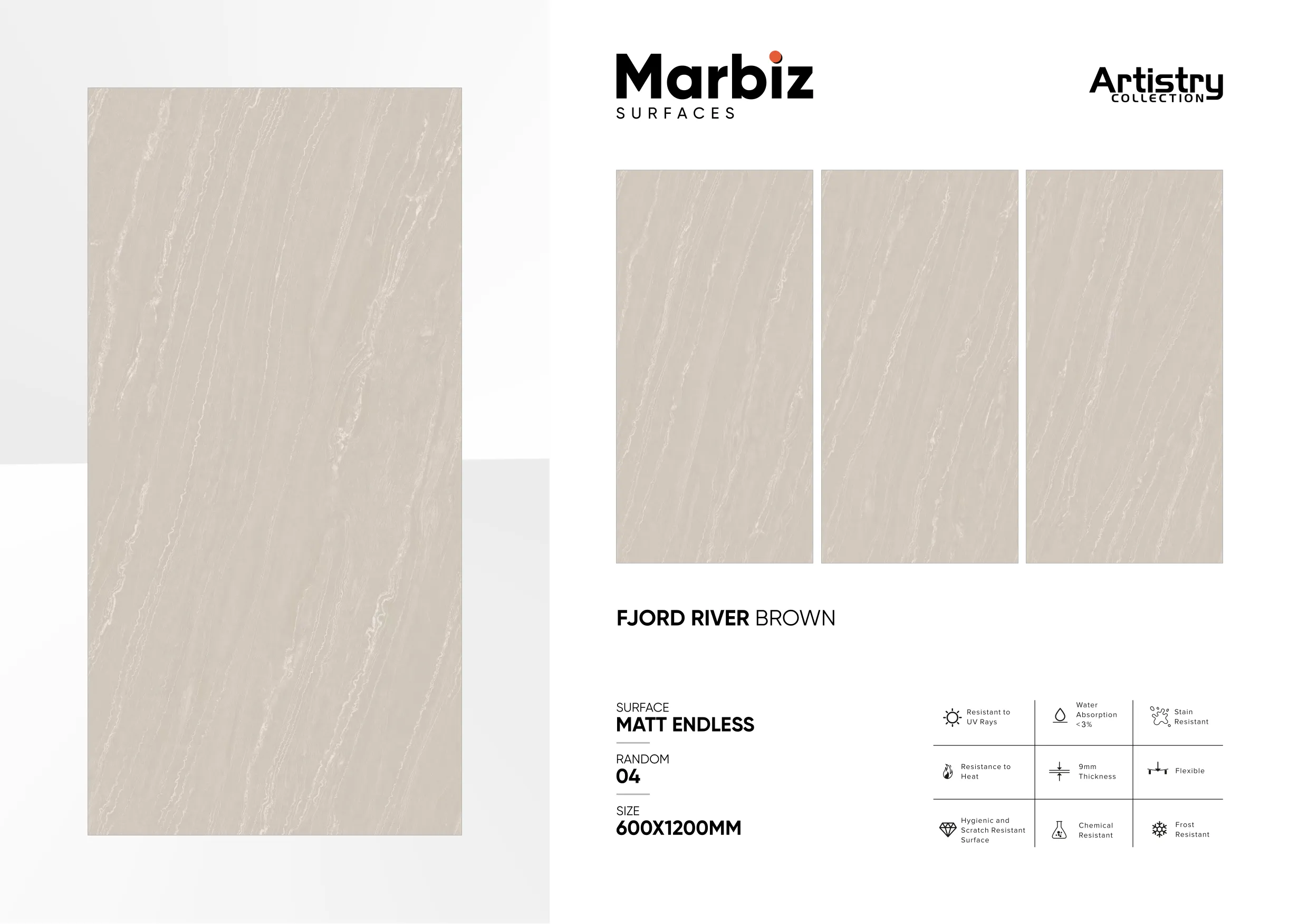 Artistry 600x1200mm Matt Endless - Design 30 - 600x1200mm Matt