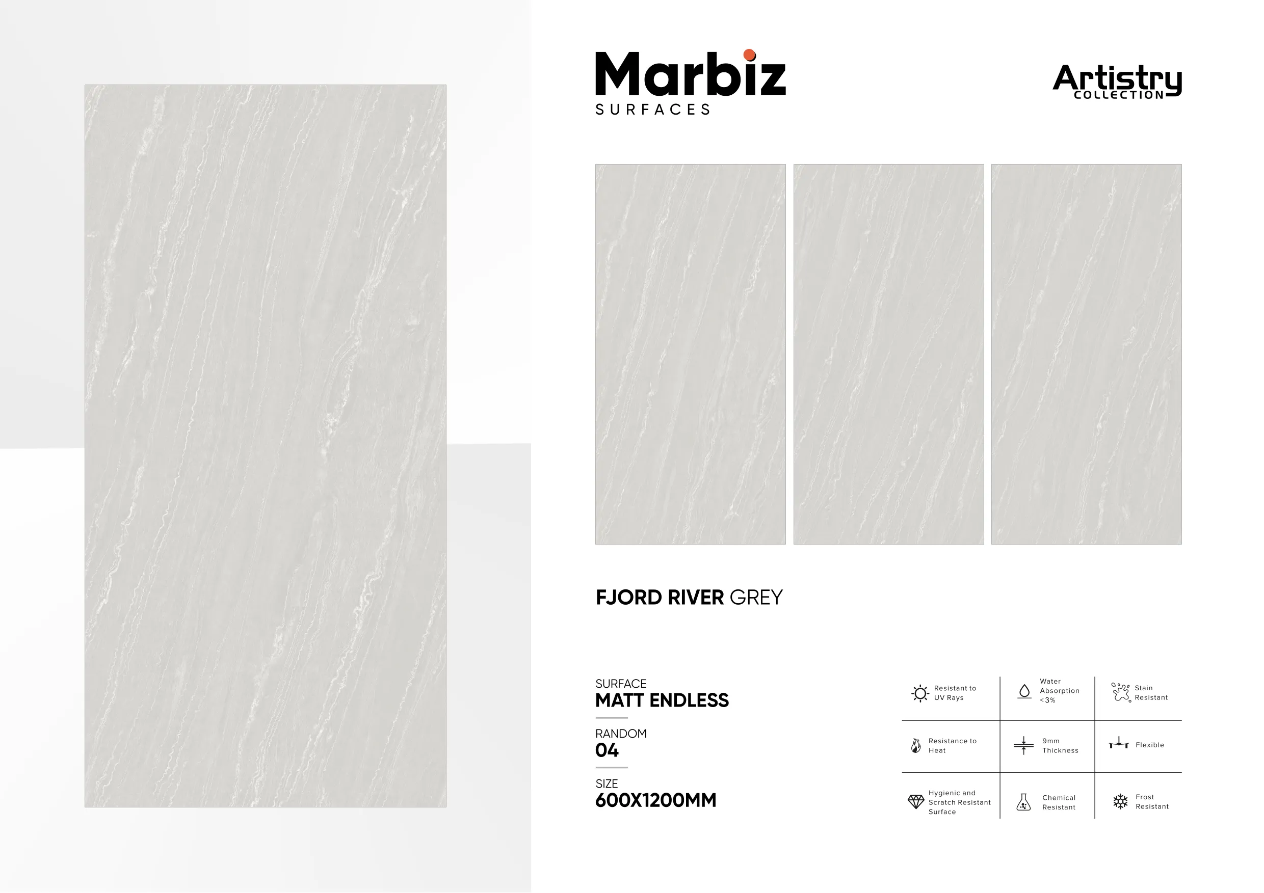 Artistry 600x1200mm Matt Endless - Design 31 - 600x1200mm Matt