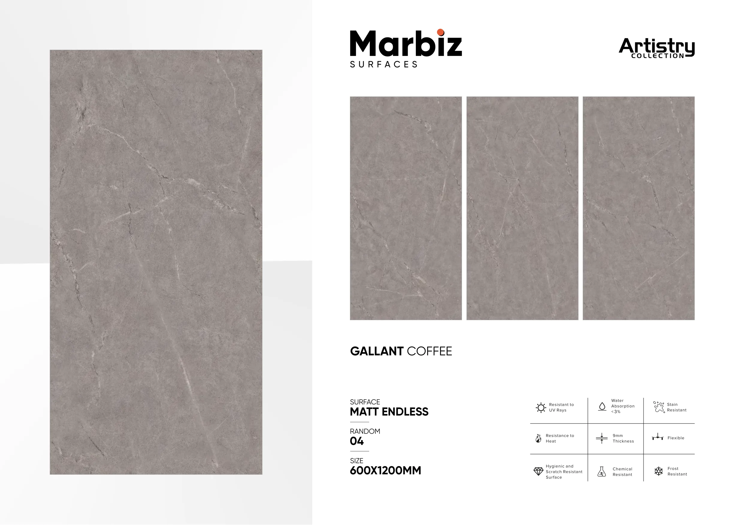 Artistry 600x1200mm Matt Endless - Design 32 - 600x1200mm Matt