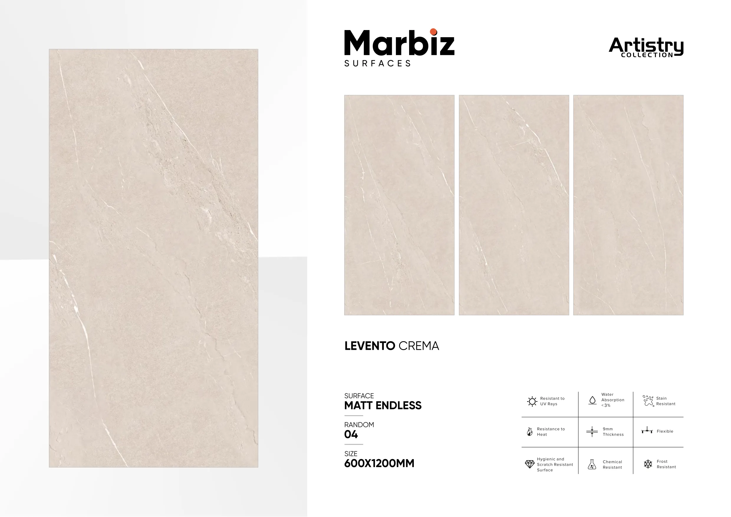 Artistry 600x1200mm Matt Endless - Design 35 - 600x1200mm Matt