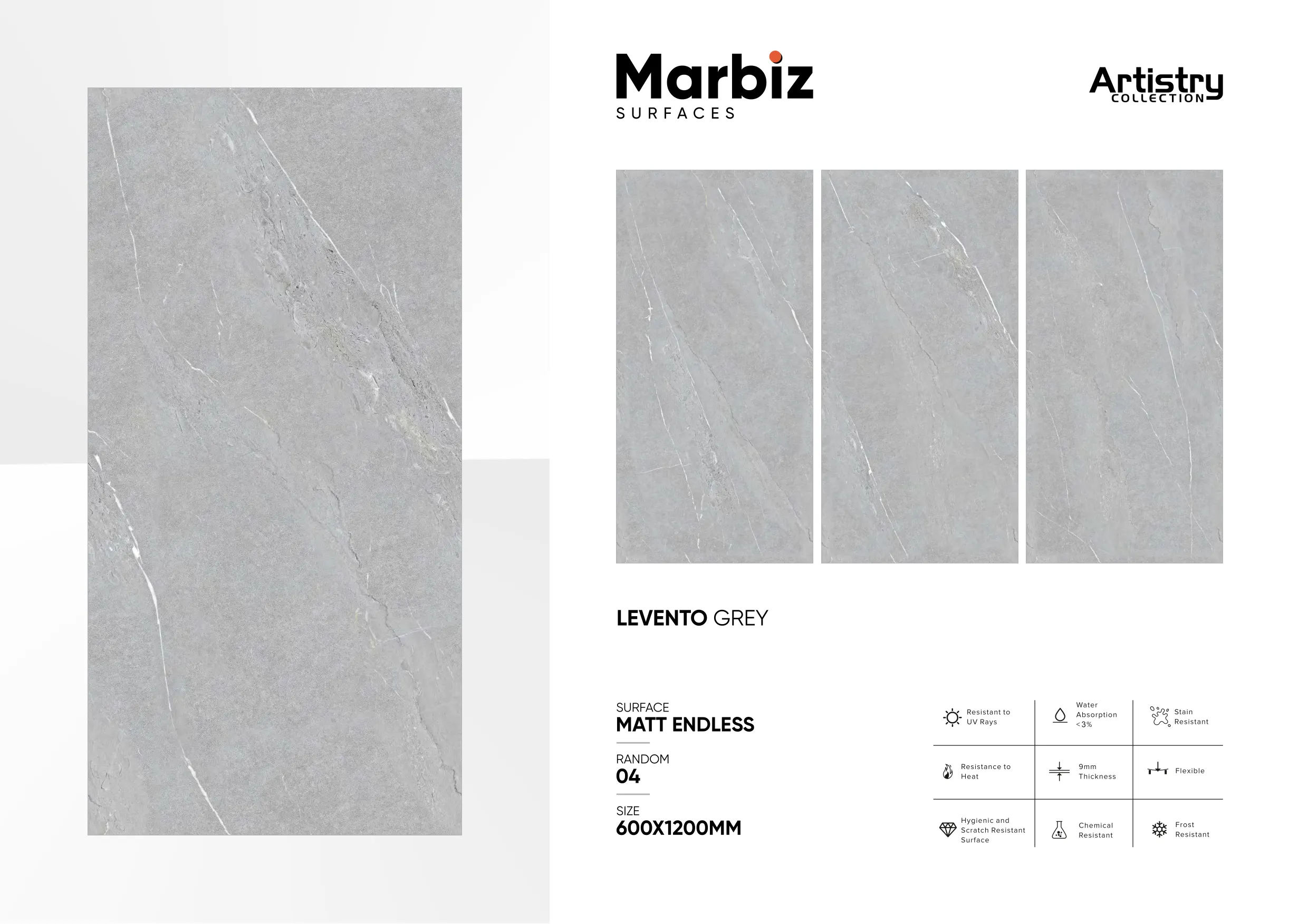 Artistry 600x1200mm Matt Endless - Design 36 - 600x1200mm Matt