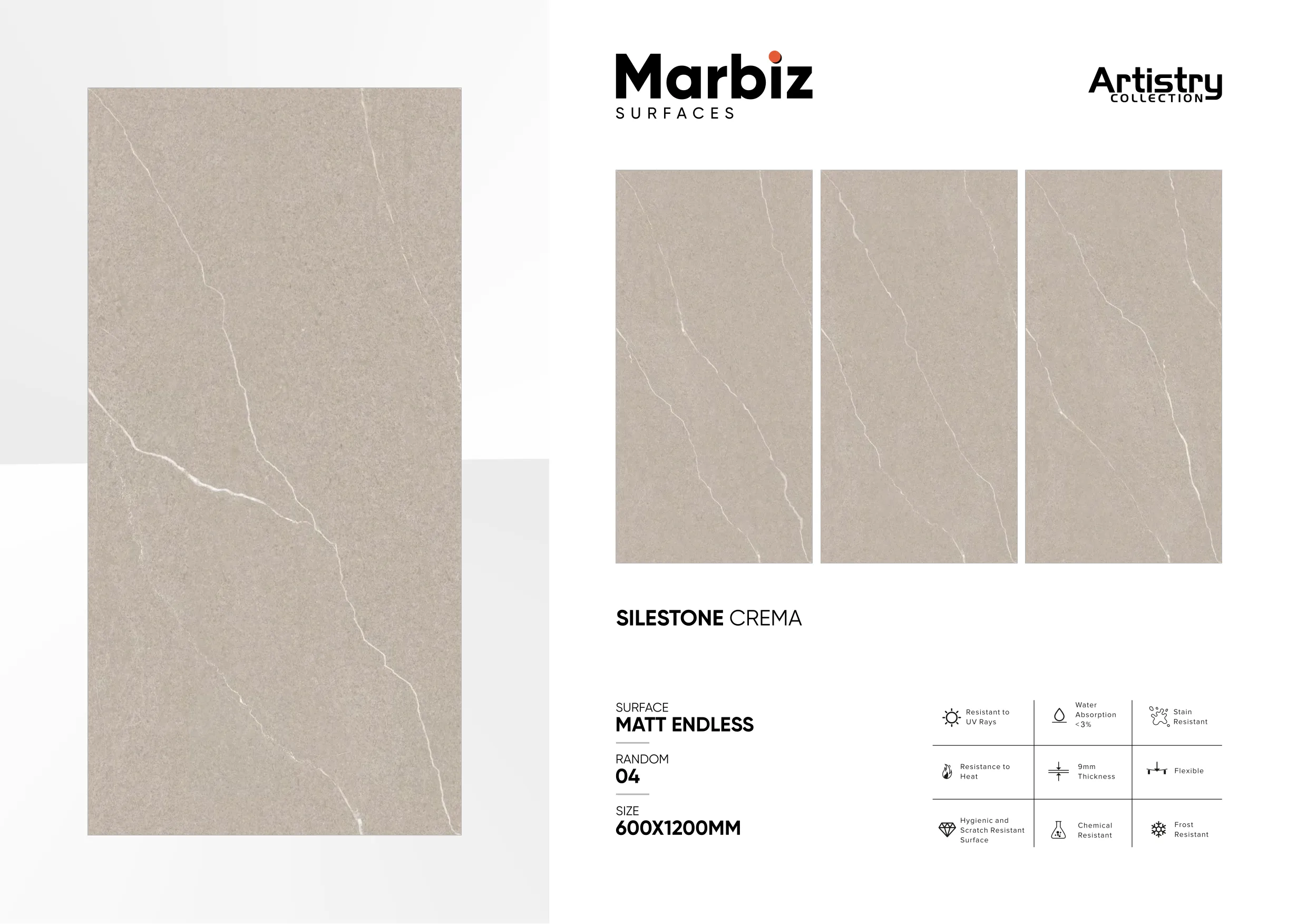Artistry 600x1200mm Matt Endless - Design 45 - 600x1200mm Matt