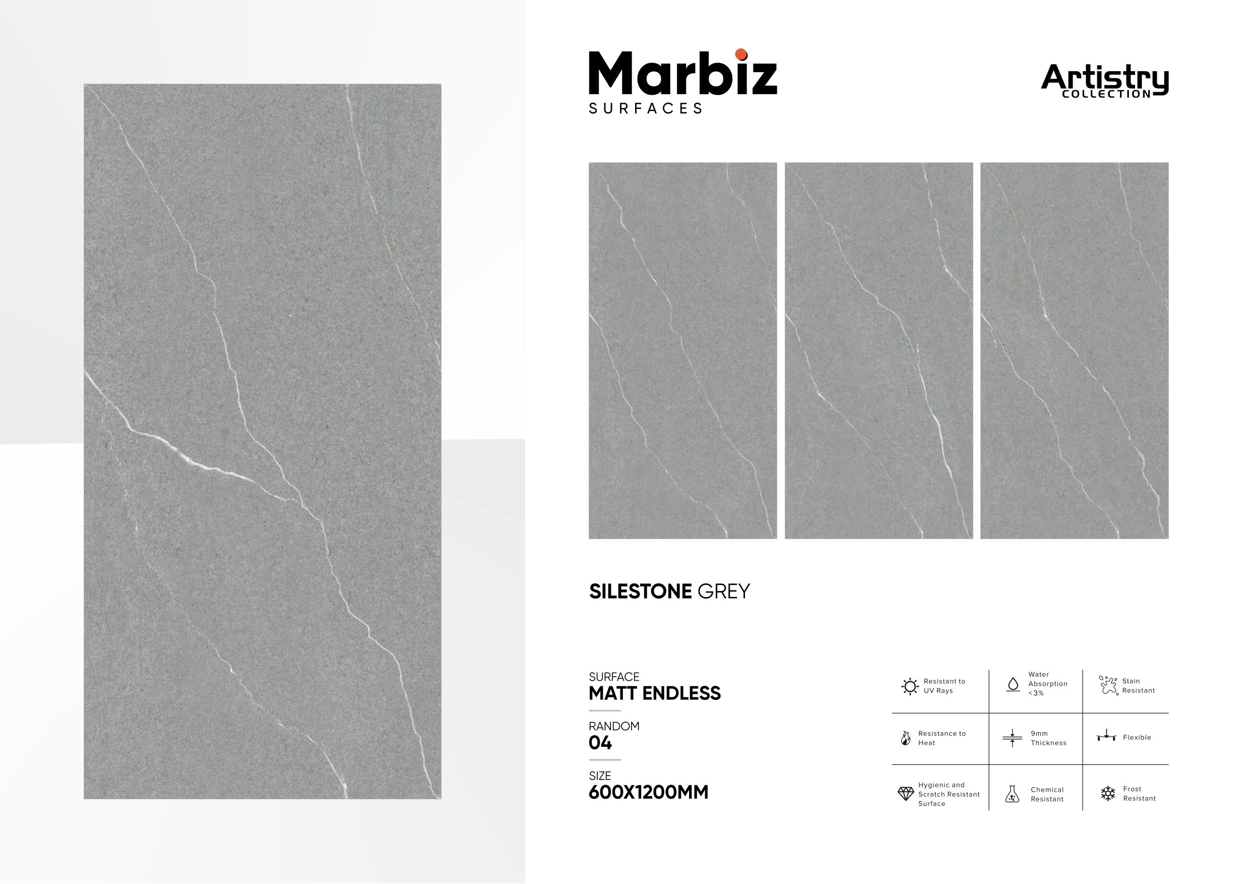 Artistry 600x1200mm Matt Endless - Design 46 - 600x1200mm Matt