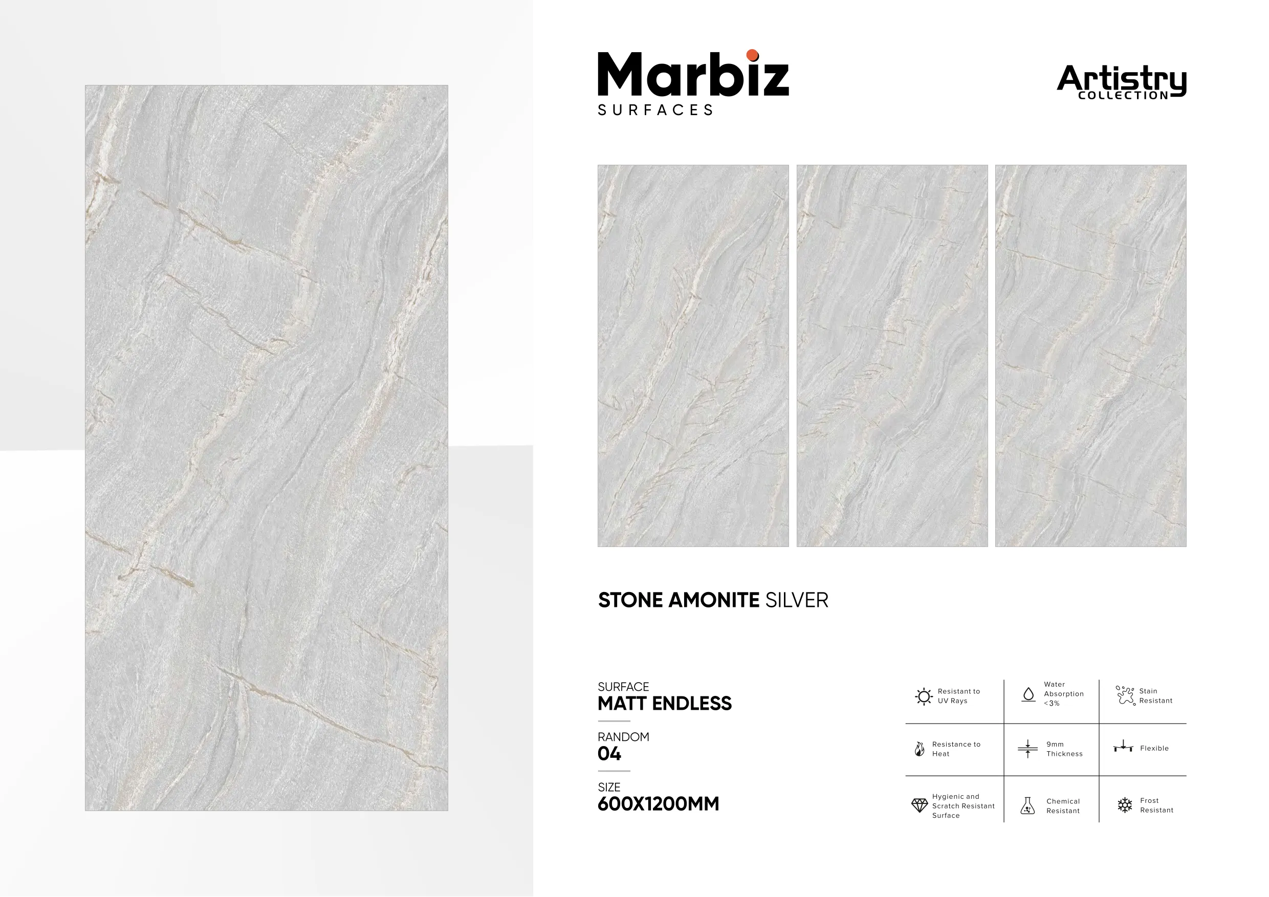 Artistry 600x1200mm Matt Endless - Design 51 - 600x1200mm Matt