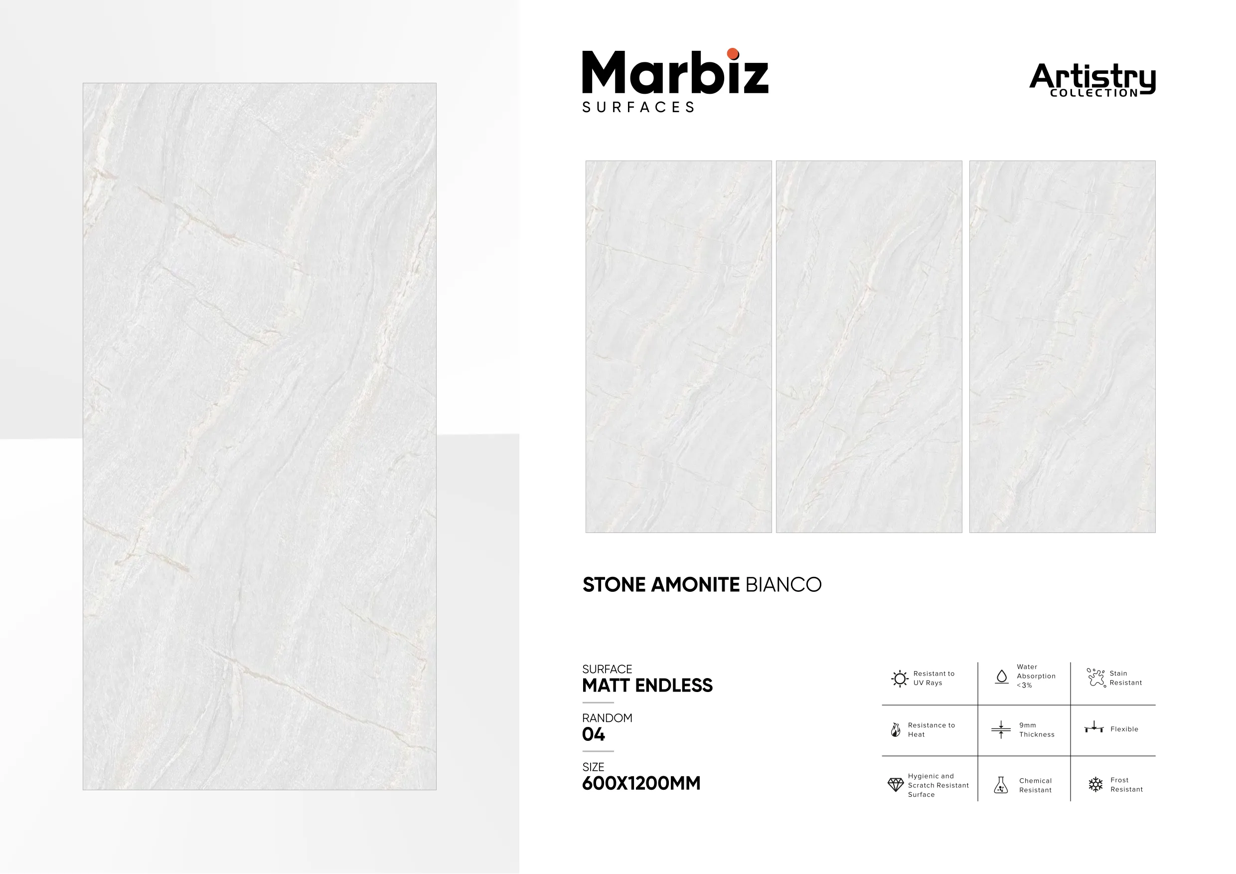 Artistry 600x1200mm Matt Endless - Design 52 - 600x1200mm Matt