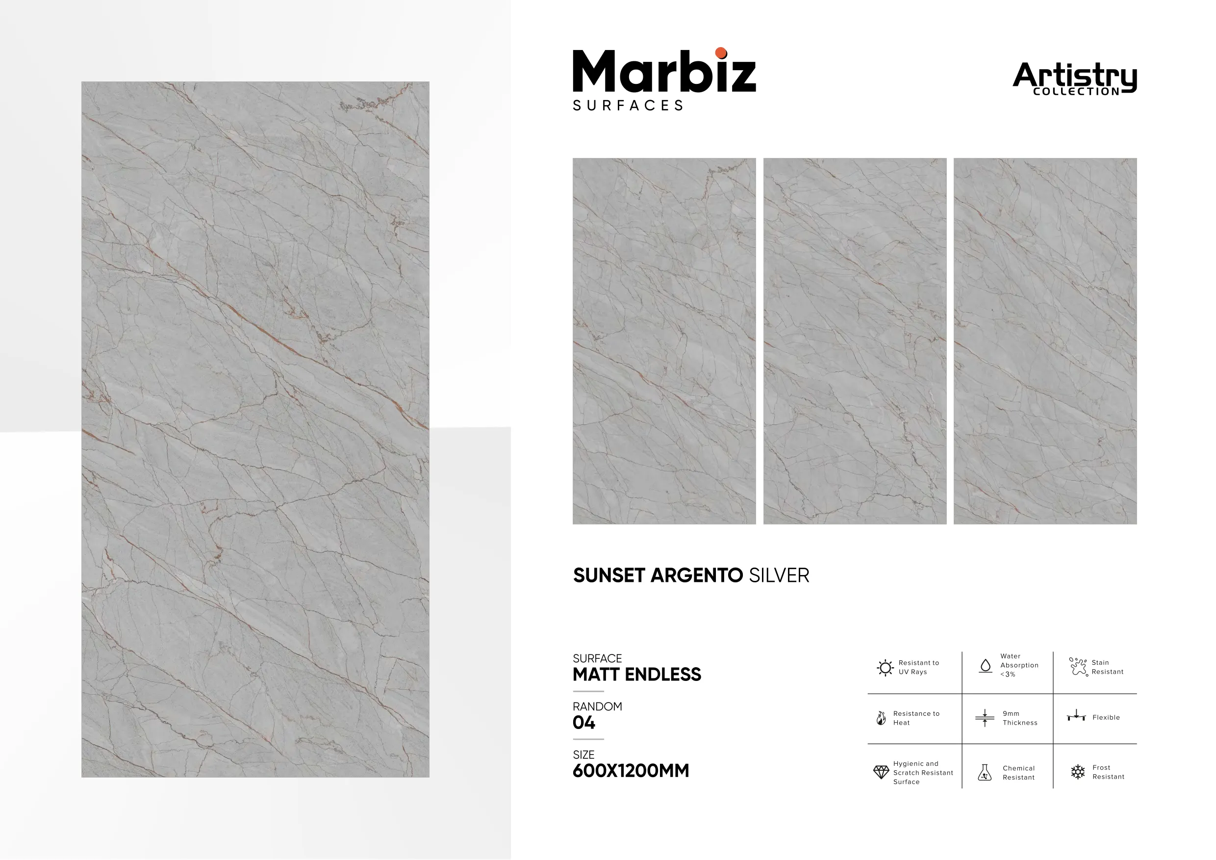 Artistry 600x1200mm Matt Endless - Design 57 - 600x1200mm Matt
