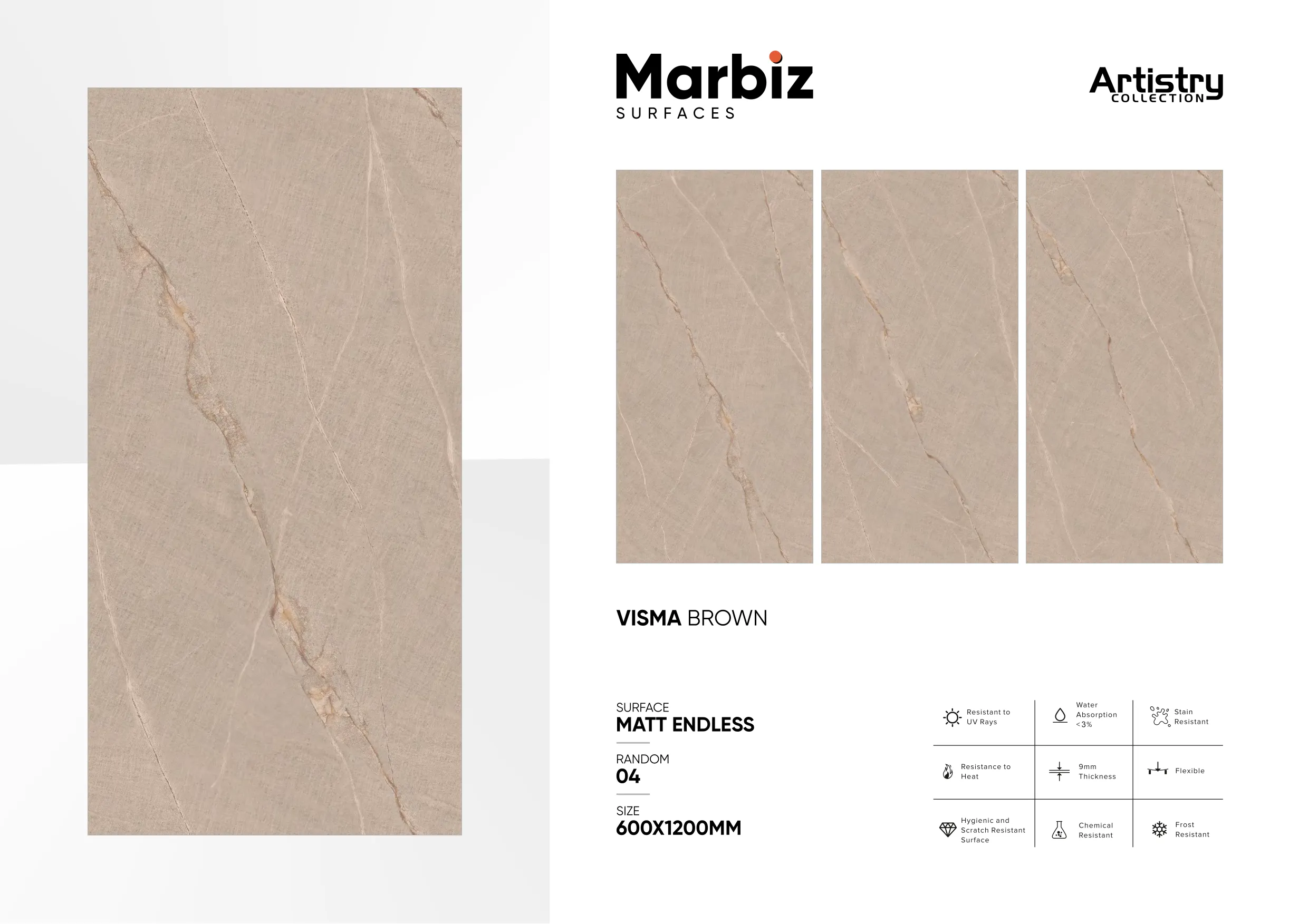 Artistry 600x1200mm Matt Endless - Design 65 - 600x1200mm Matt