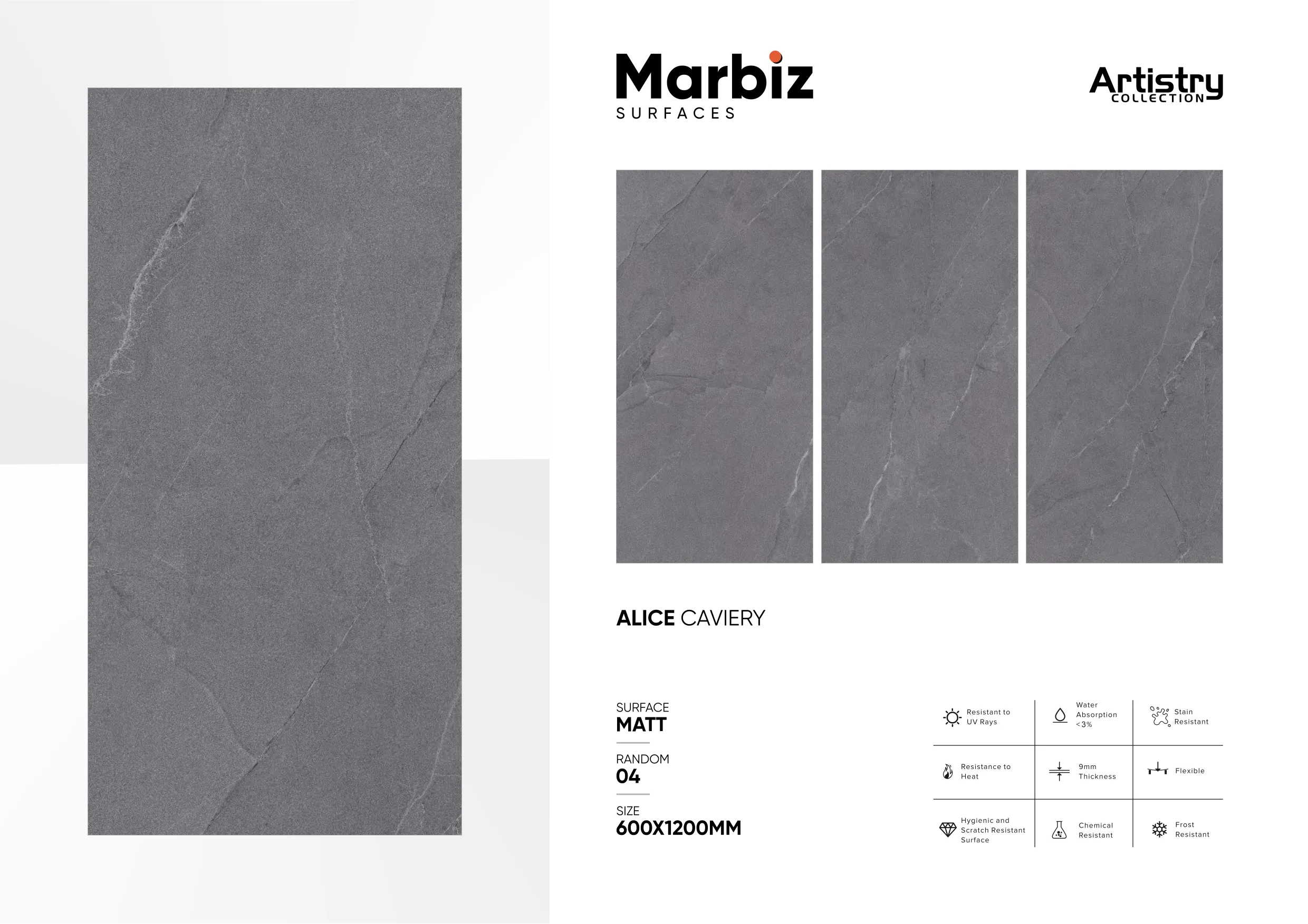 Artistry 600x1200mm Matt - Design 5 - 600x1200mm Matt