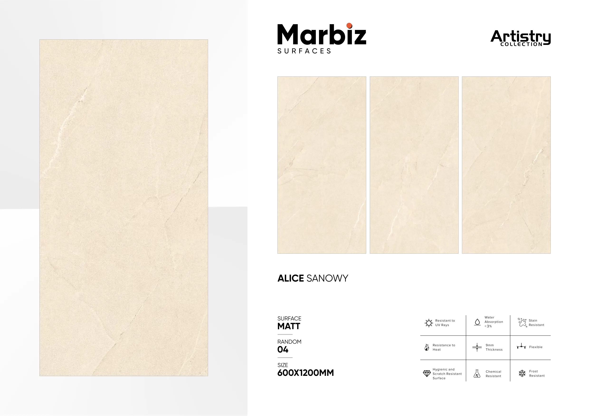 Artistry 600x1200mm Matt - Design 8 - 600x1200mm Matt