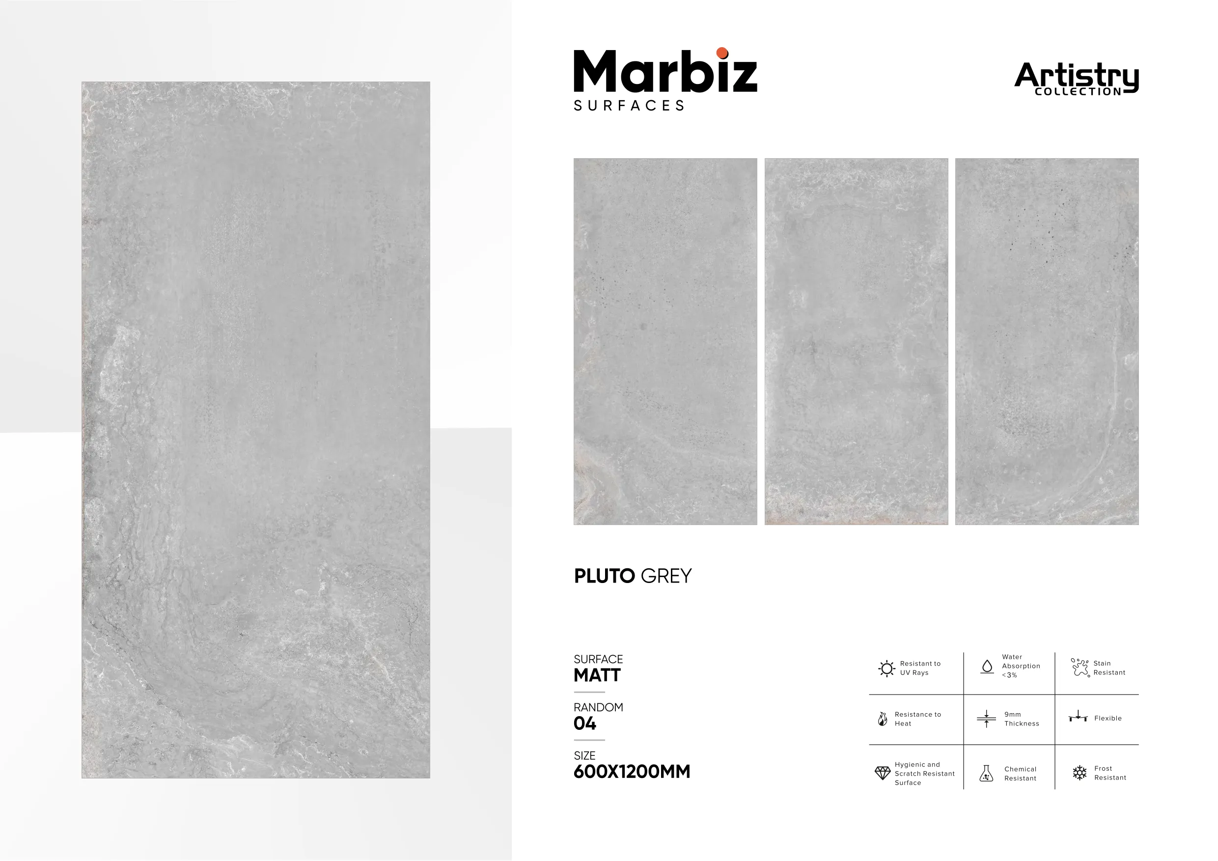 Artistry 600x1200mm Matt - Design 114 - 600x1200mm Matt