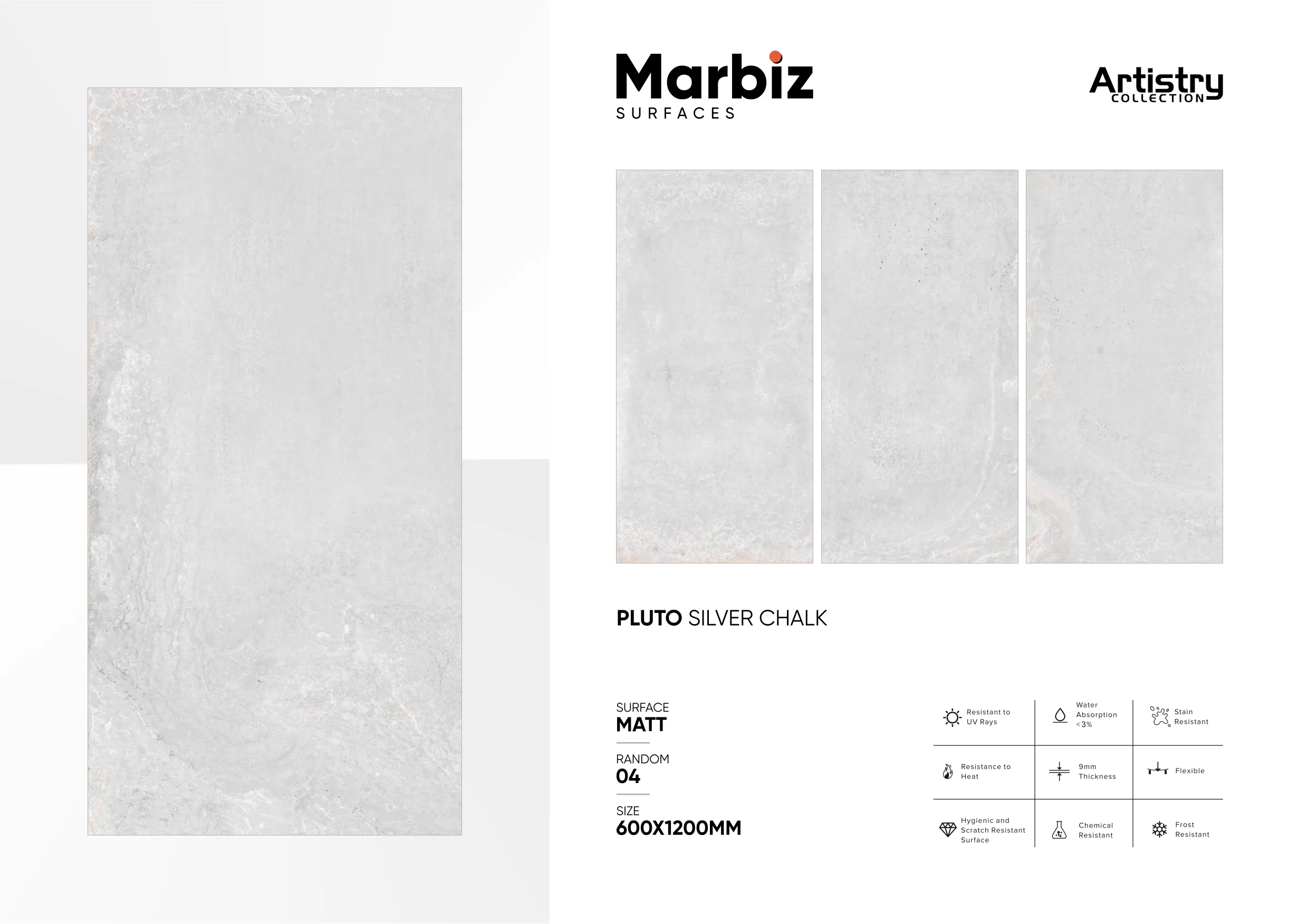 Artistry 600x1200mm Matt - Design 115 - 600x1200mm Matt