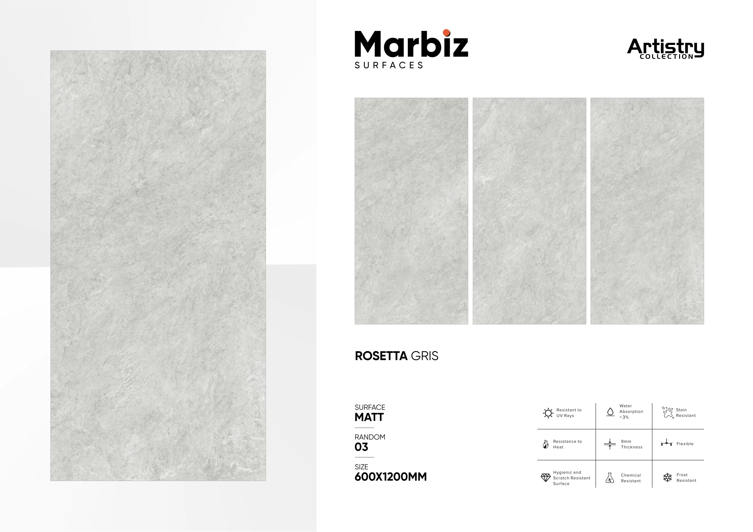 Artistry 600x1200mm Matt - Design 120 - 600x1200mm Matt