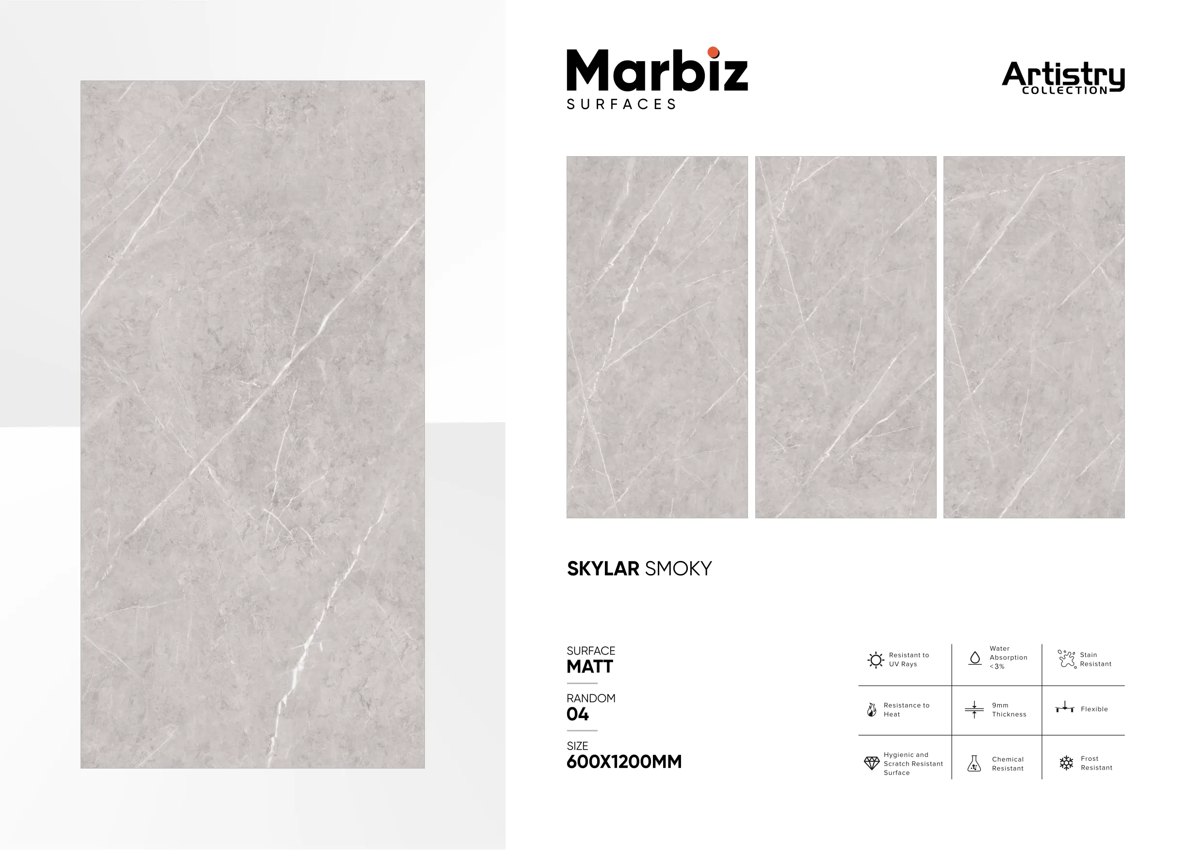Artistry 600x1200mm Matt - Design 131 - 600x1200mm Matt