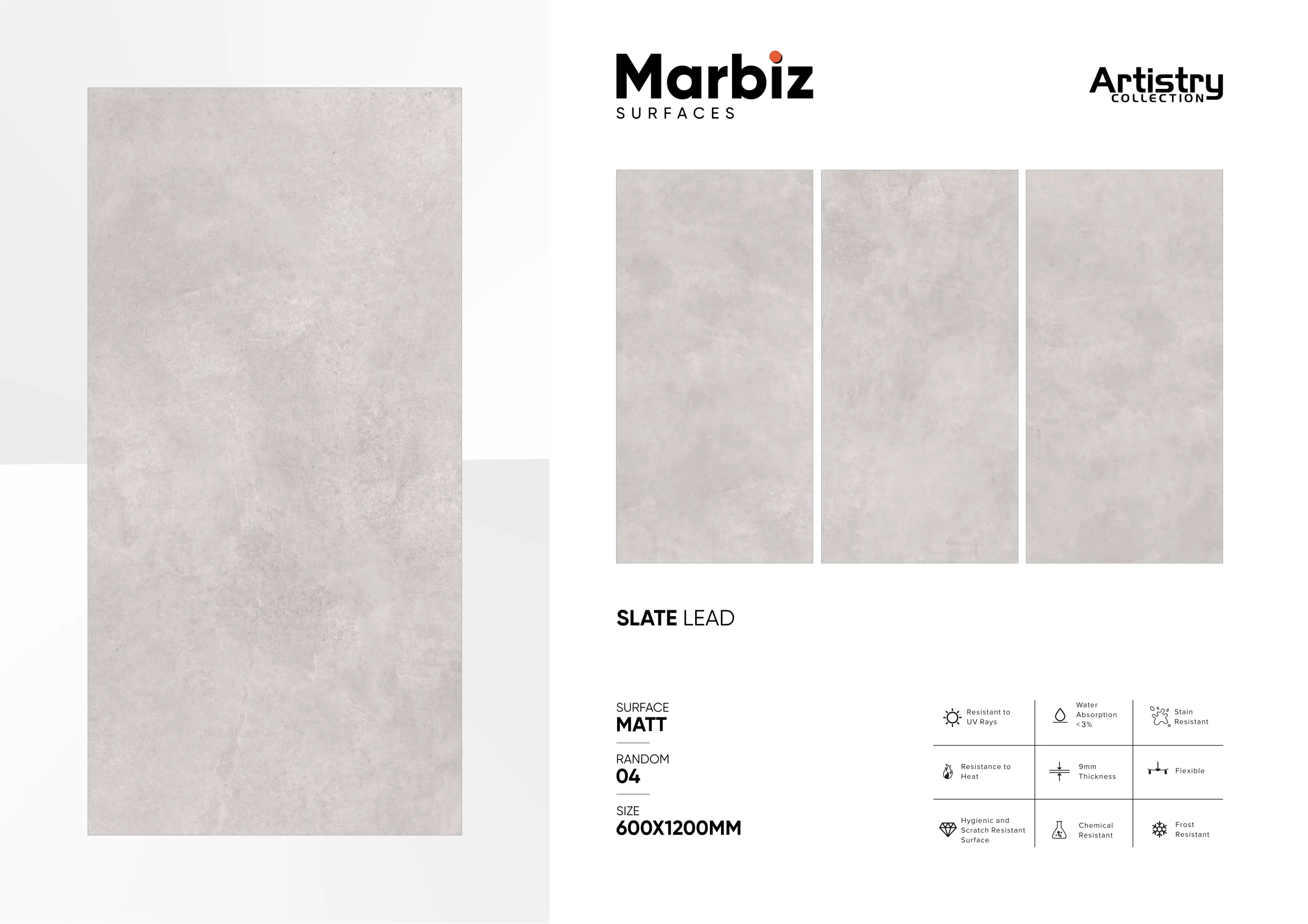 Artistry 600x1200mm Matt - Design 134 - 600x1200mm Matt