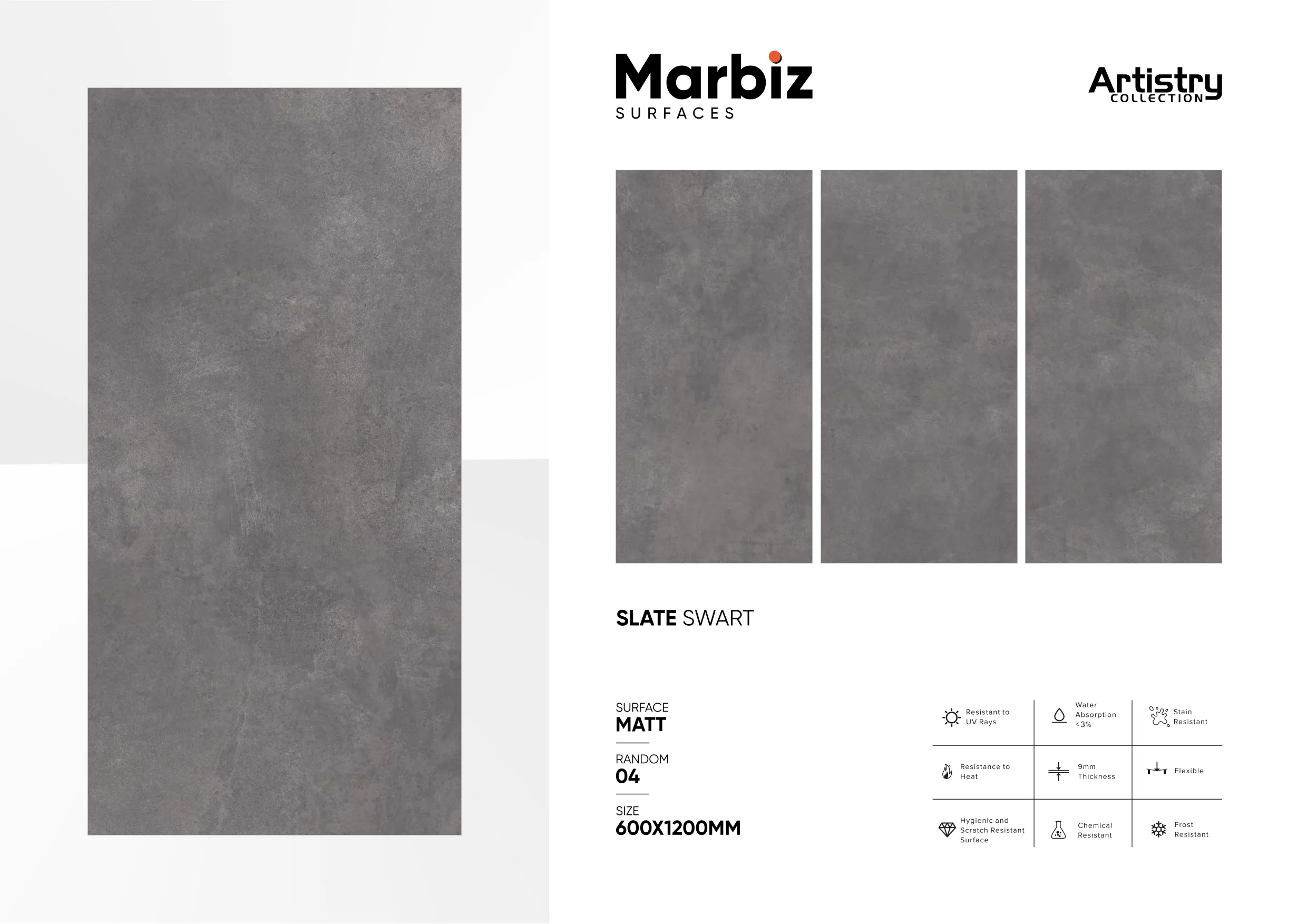Artistry 600x1200mm Matt - Design 137 - 600x1200mm Matt
