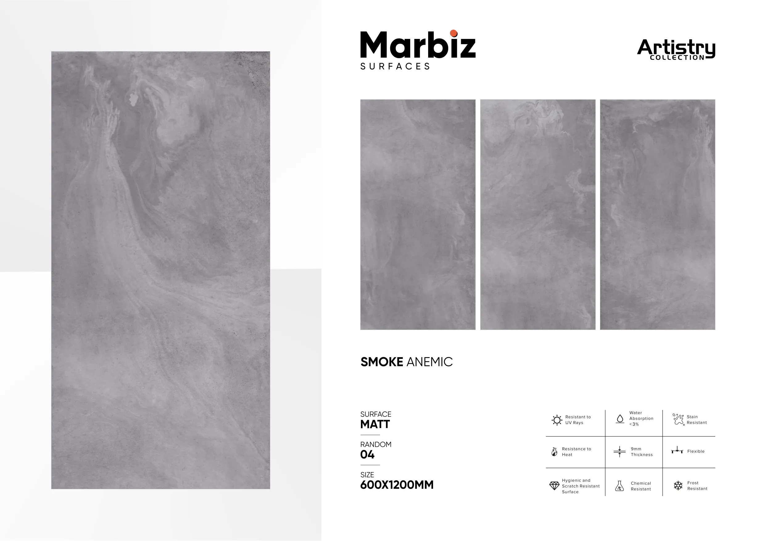 Artistry 600x1200mm Matt - Design 138 - 600x1200mm Matt