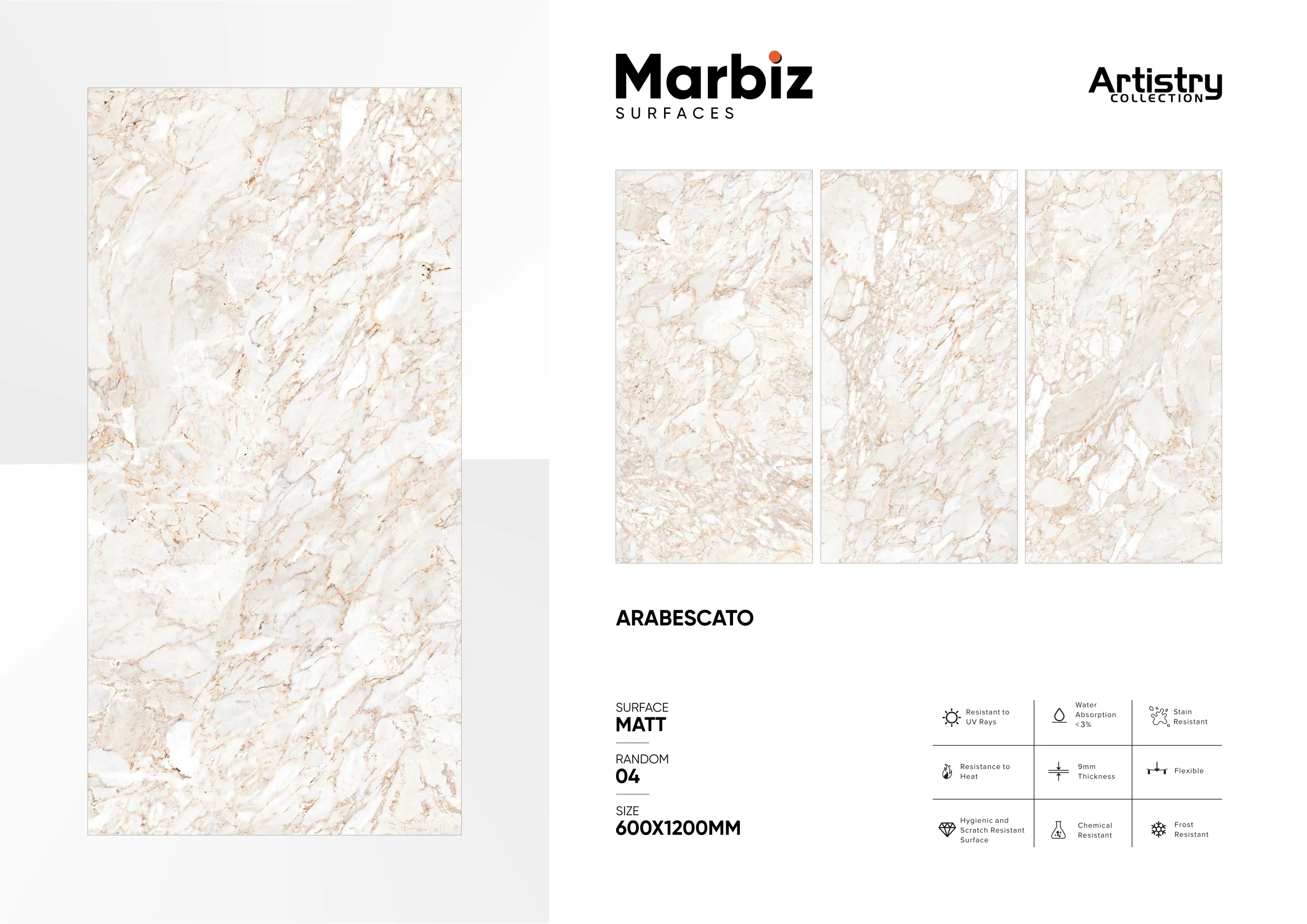 Artistry 600x1200mm Matt - Design 13 - 600x1200mm Matt