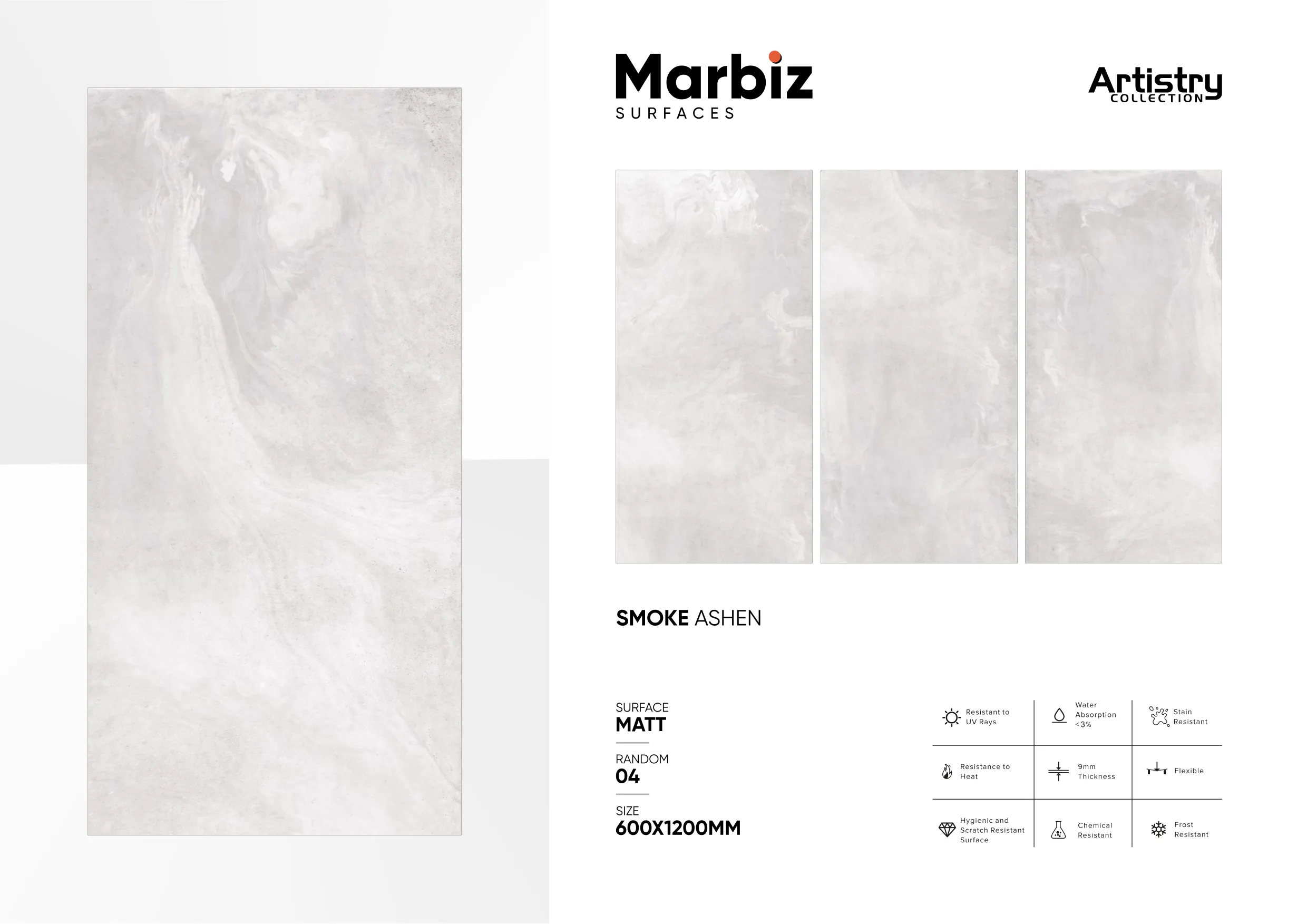 Artistry 600x1200mm Matt - Design 139 - 600x1200mm Matt