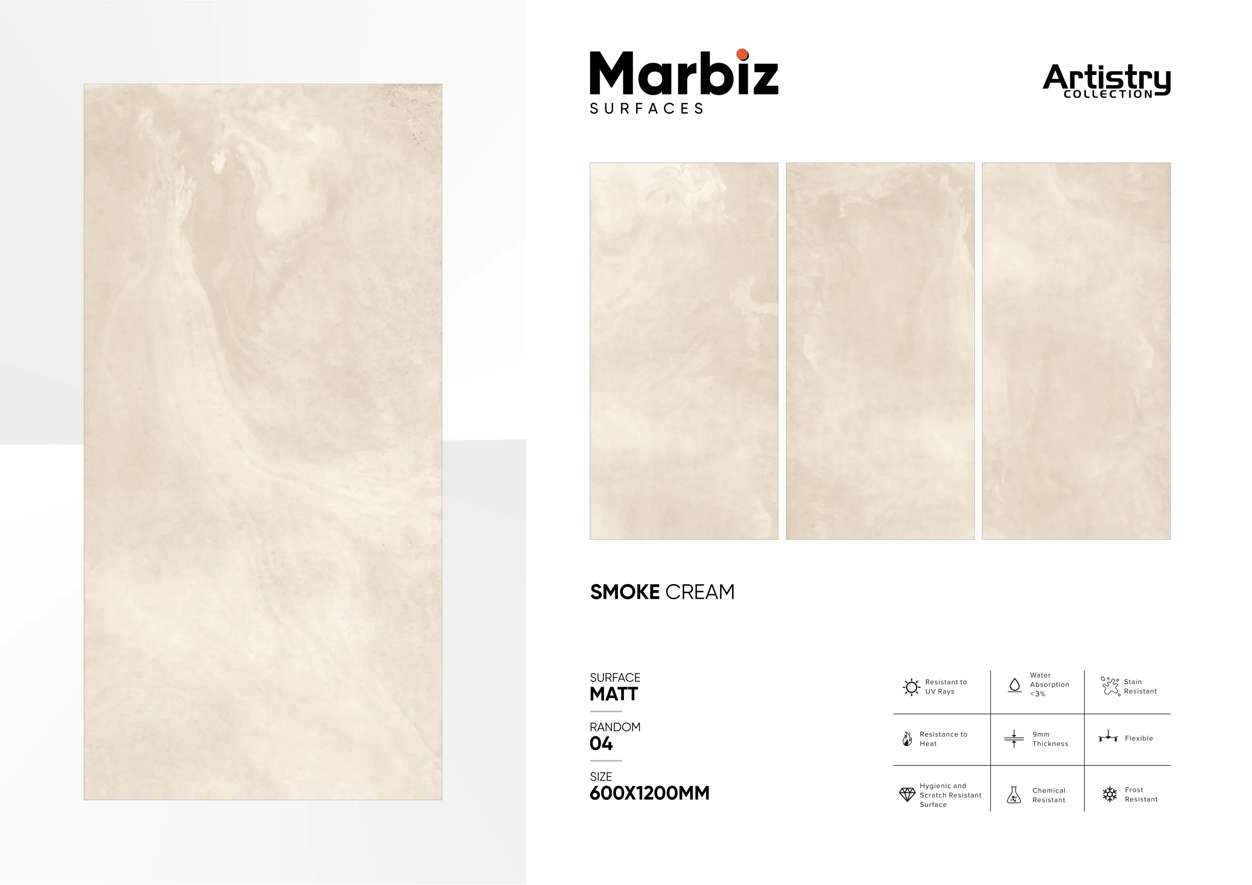 Artistry 600x1200mm Matt - Design 141 - 600x1200mm Matt