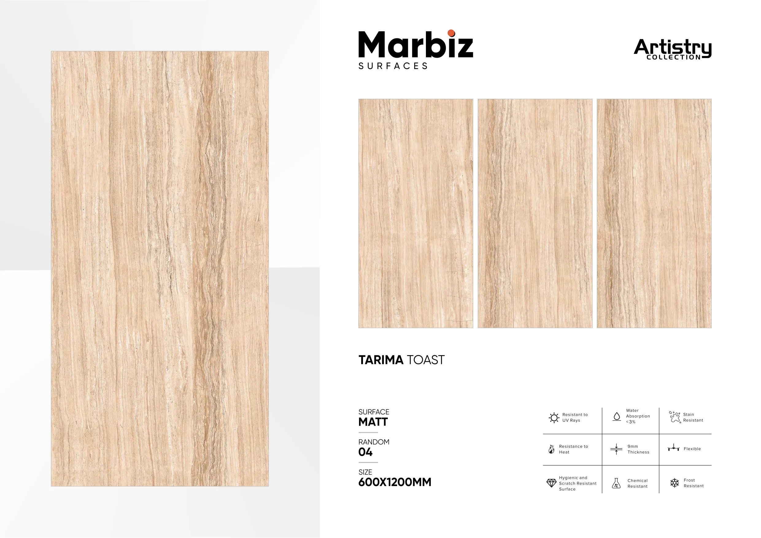 Artistry 600x1200mm Matt - Design 146 - 600x1200mm Matt