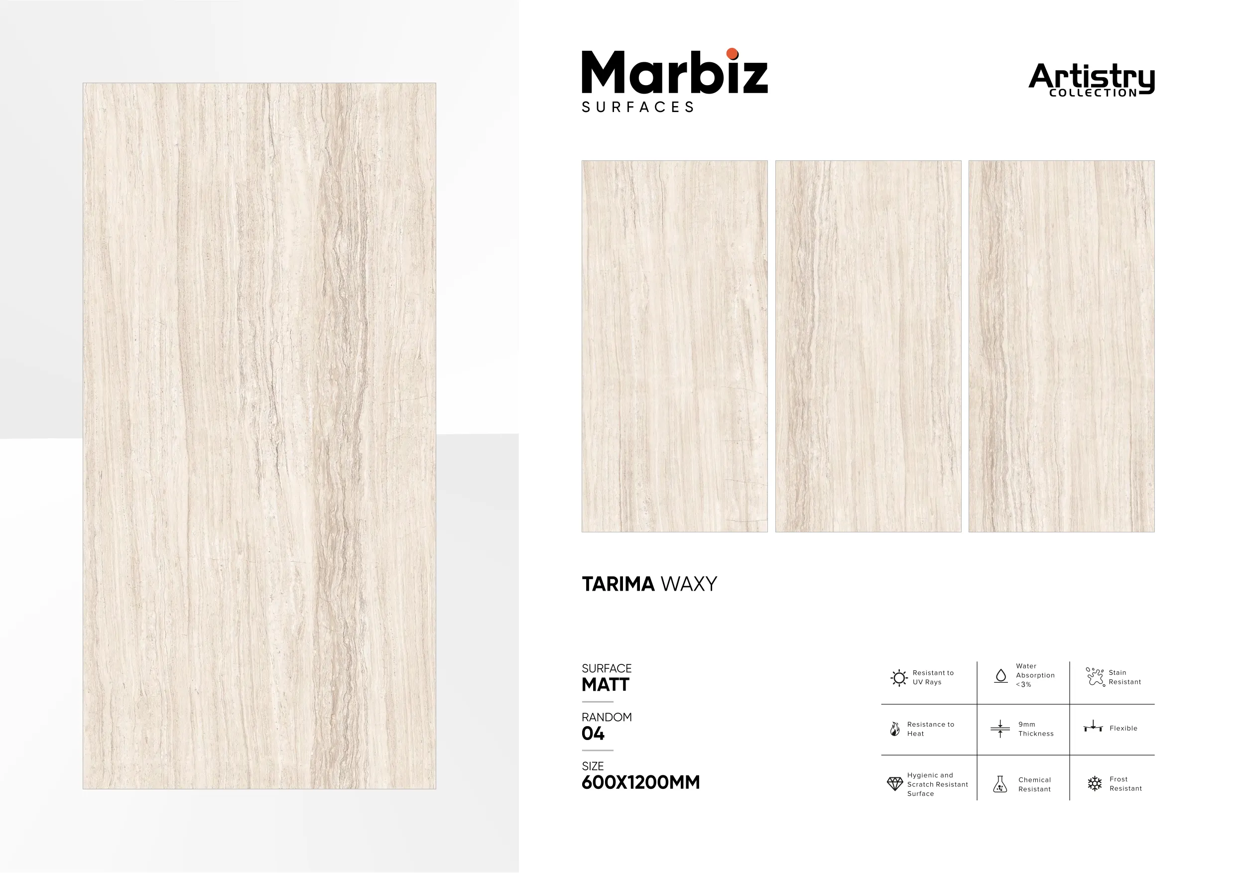 Artistry 600x1200mm Matt - Design 147 - 600x1200mm Matt