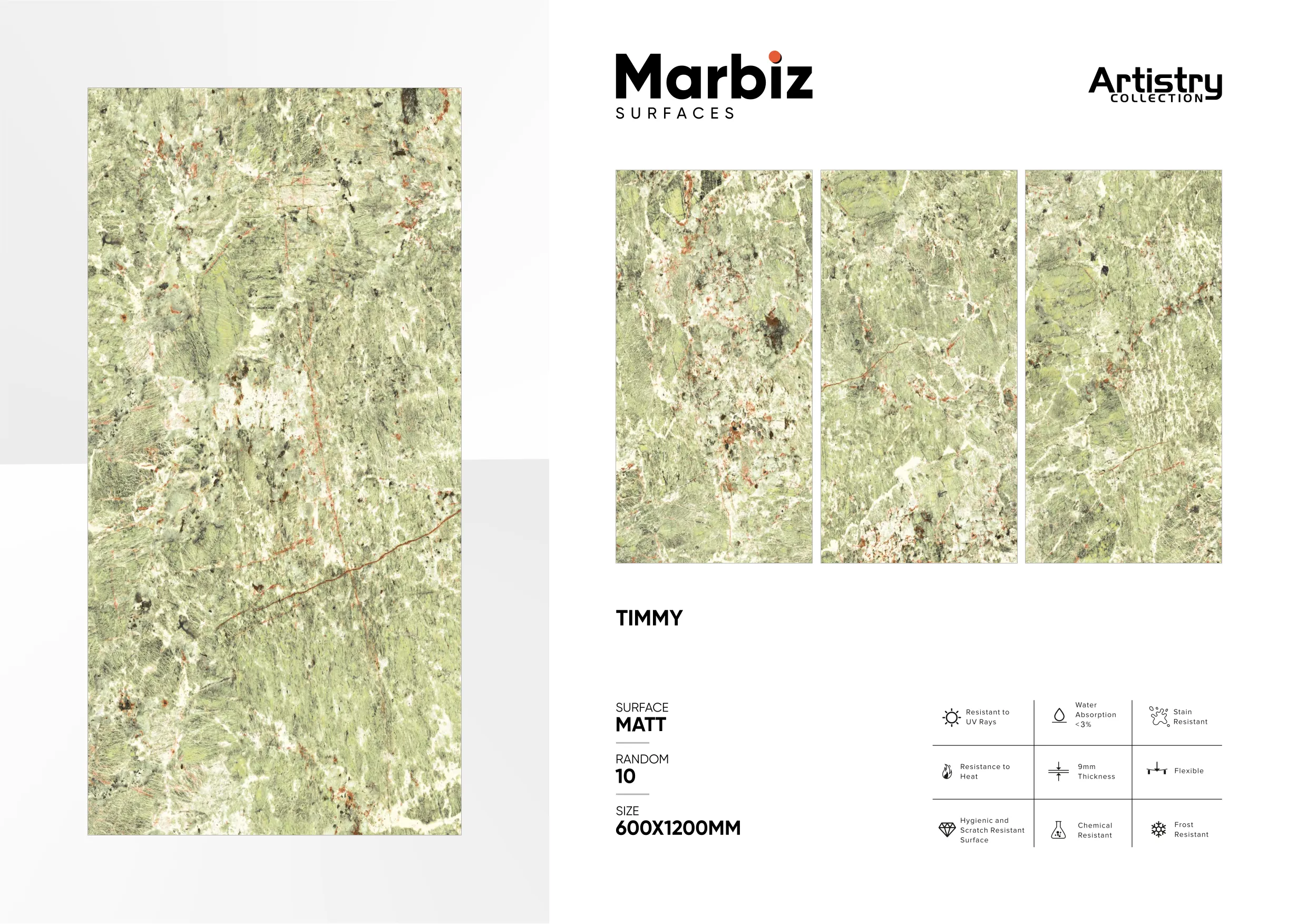 Artistry 600x1200mm Matt - Design 148 - 600x1200mm Matt