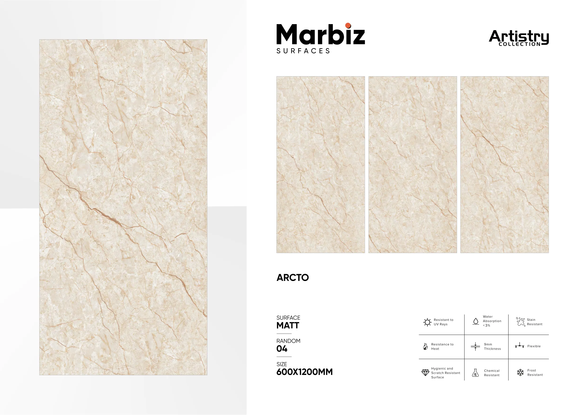 Artistry 600x1200mm Matt - Design 14 - 600x1200mm Matt