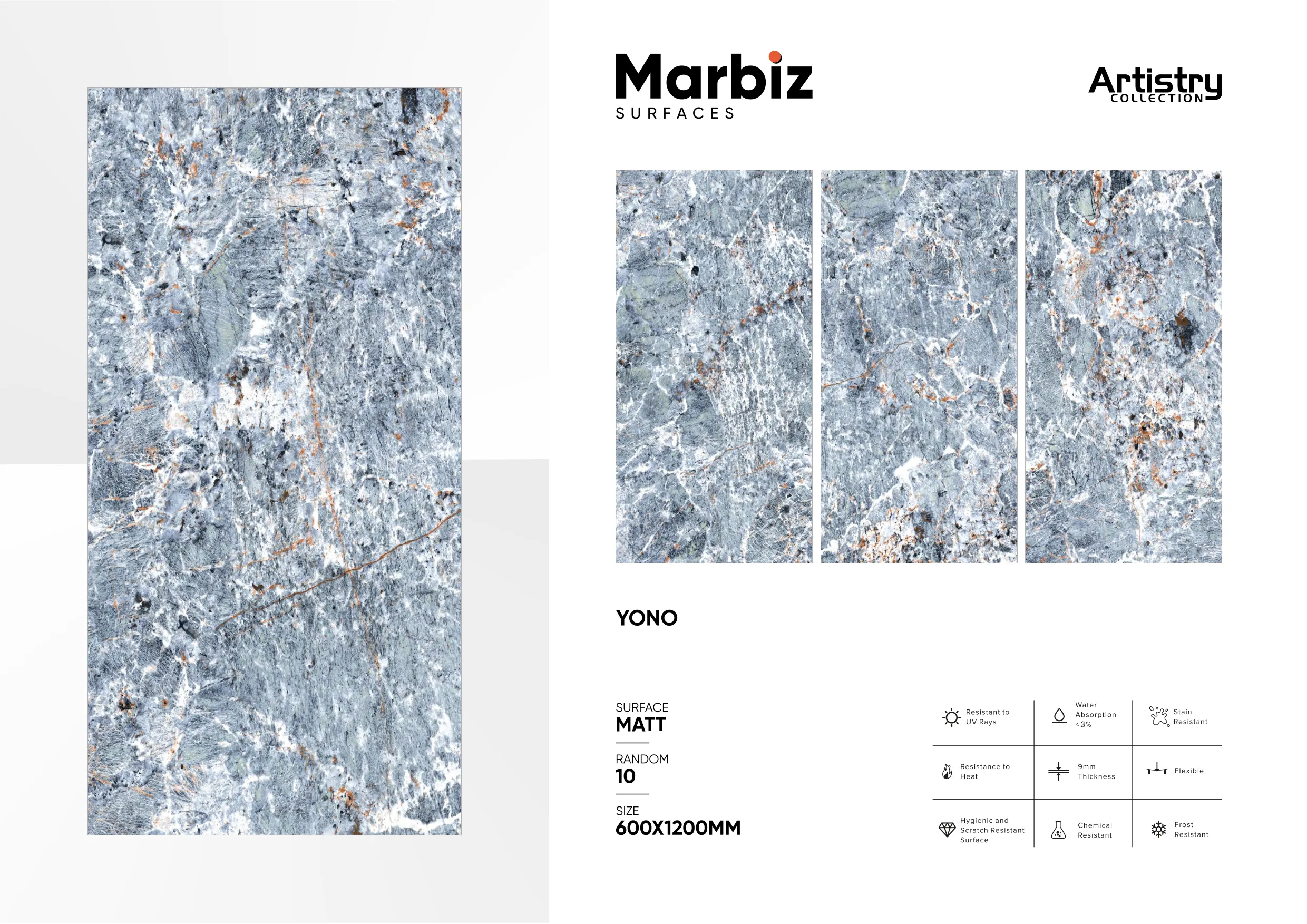 Artistry 600x1200mm Matt - Design 149 - 600x1200mm Matt