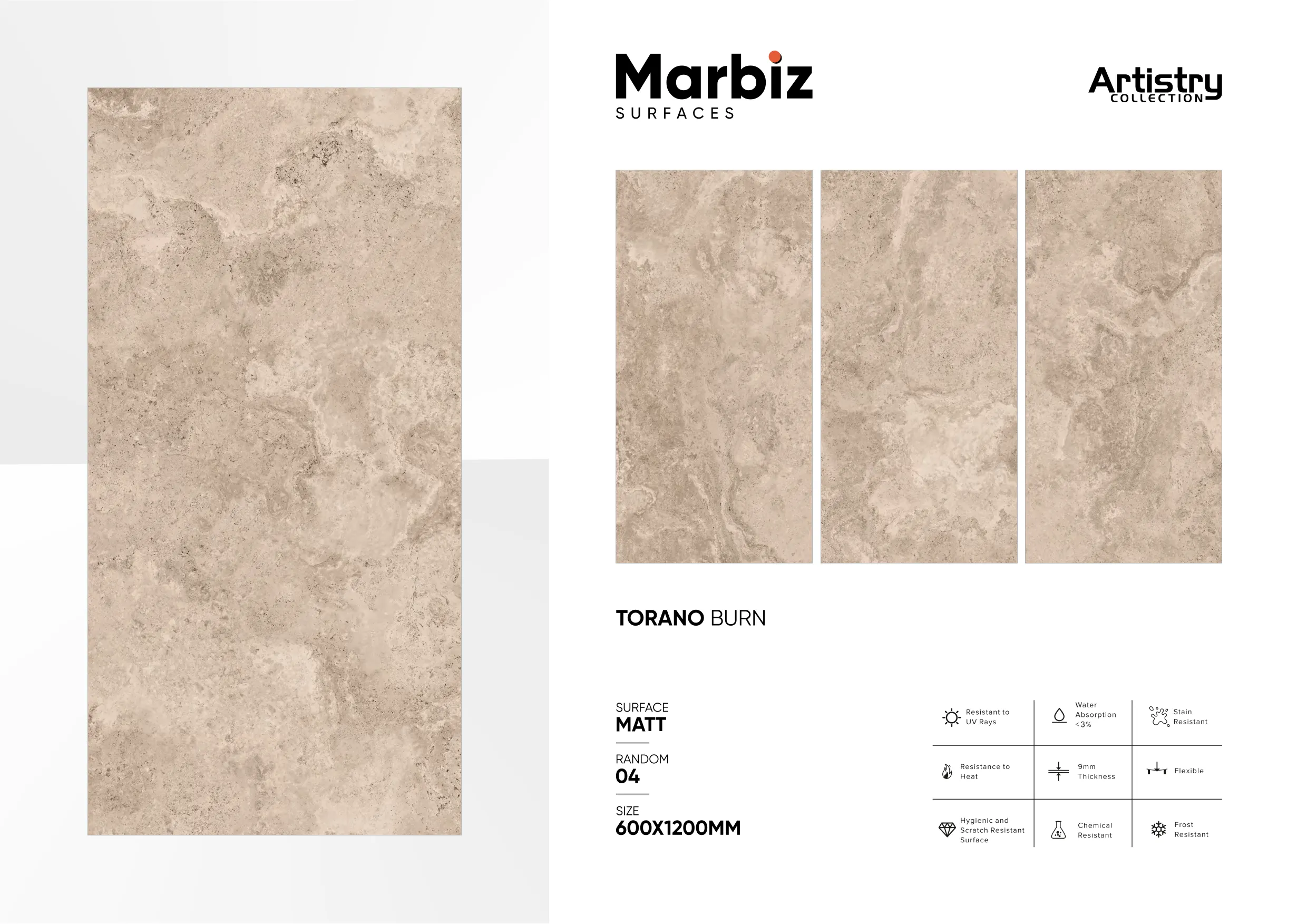 Artistry 600x1200mm Matt - Design 151 - 600x1200mm Matt