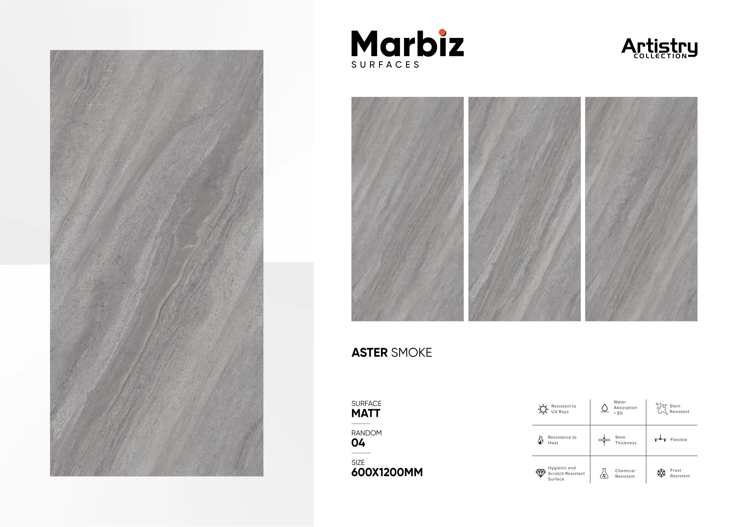 Artistry 600x1200mm Matt - Design 15 - 600x1200mm Matt