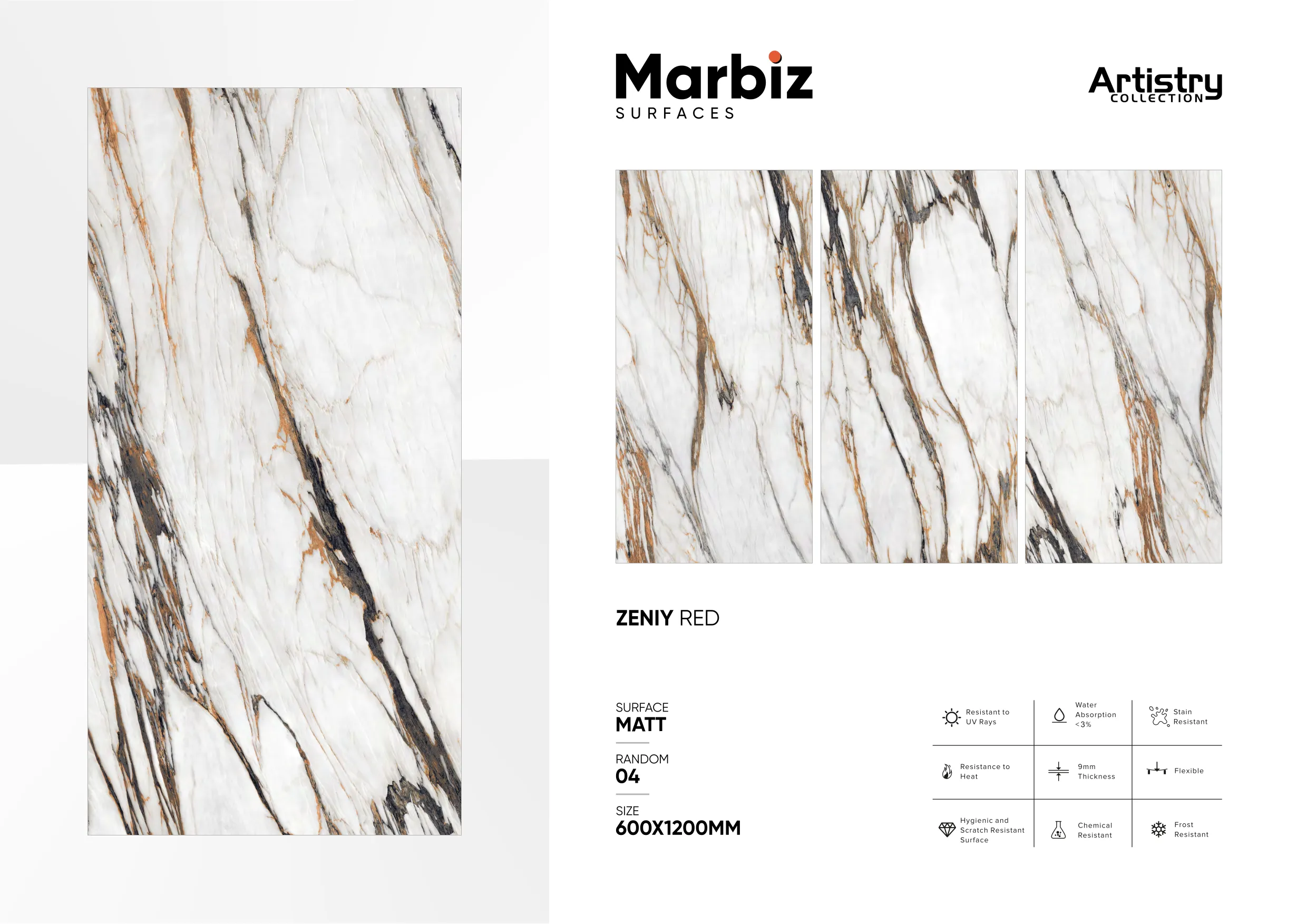 Artistry 600x1200mm Matt - Design 161 - 600x1200mm Matt