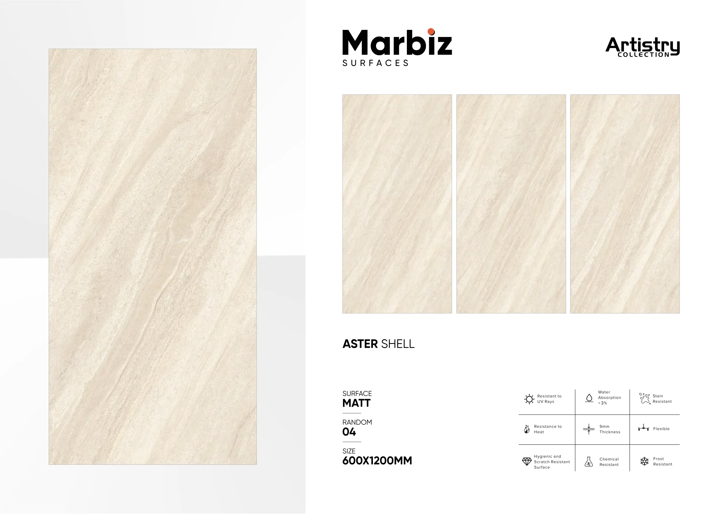 Artistry 600x1200mm Matt - Design 17 - 600x1200mm Matt