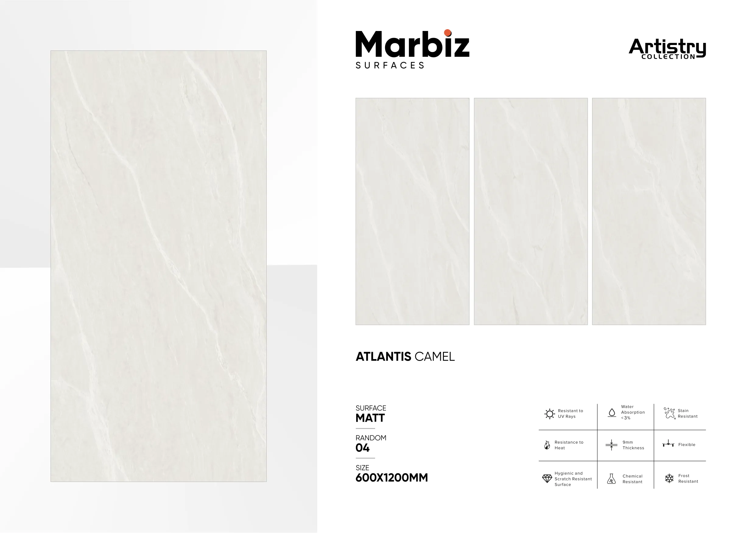 Artistry 600x1200mm Matt - Design 18 - 600x1200mm Matt