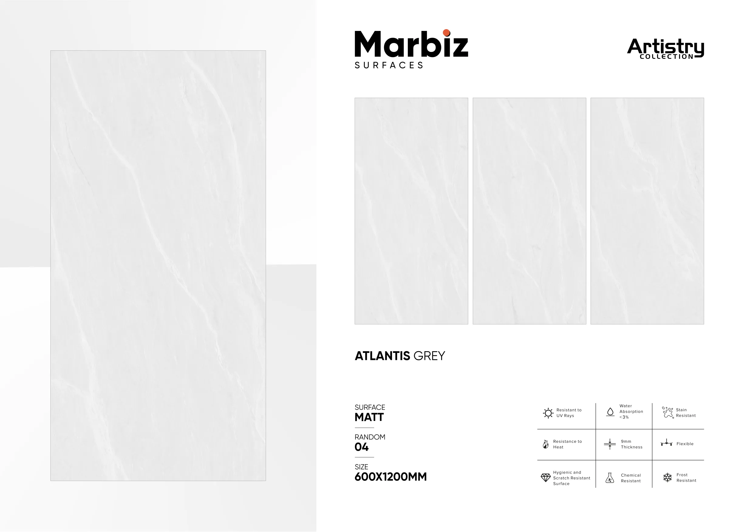 Artistry 600x1200mm Matt - Design 19 - 600x1200mm Matt
