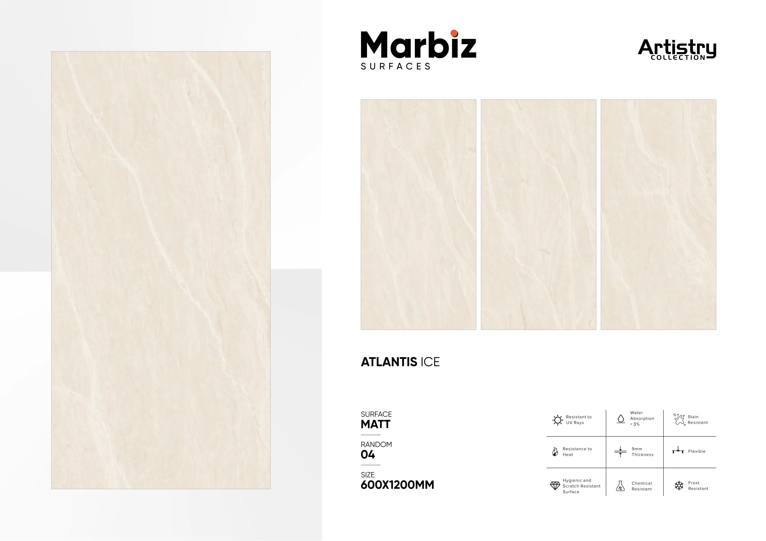 Artistry 600x1200mm Matt - Design 20 - 600x1200mm Matt