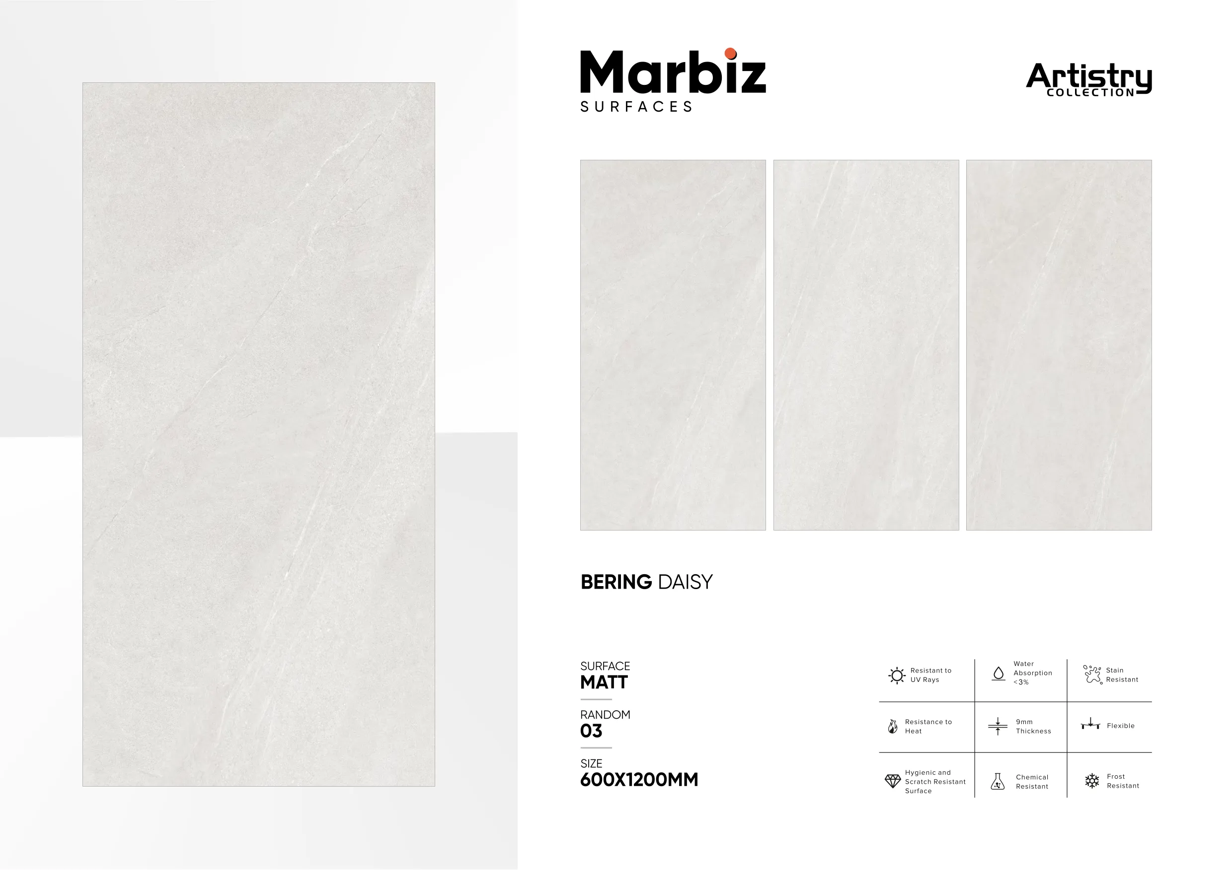 Artistry 600x1200mm Matt - Design 22 - 600x1200mm Matt