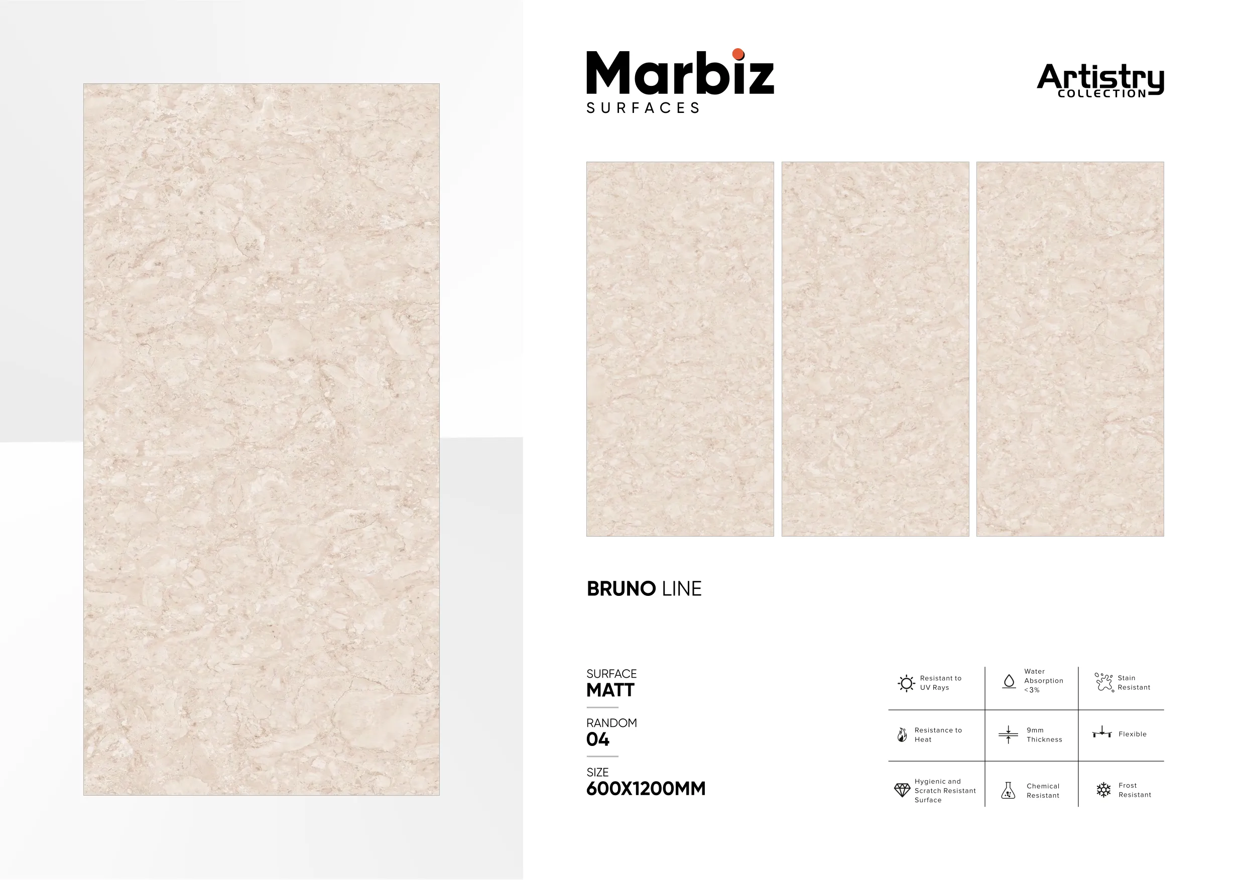 Artistry 600x1200mm Matt - Design 28 - 600x1200mm Matt