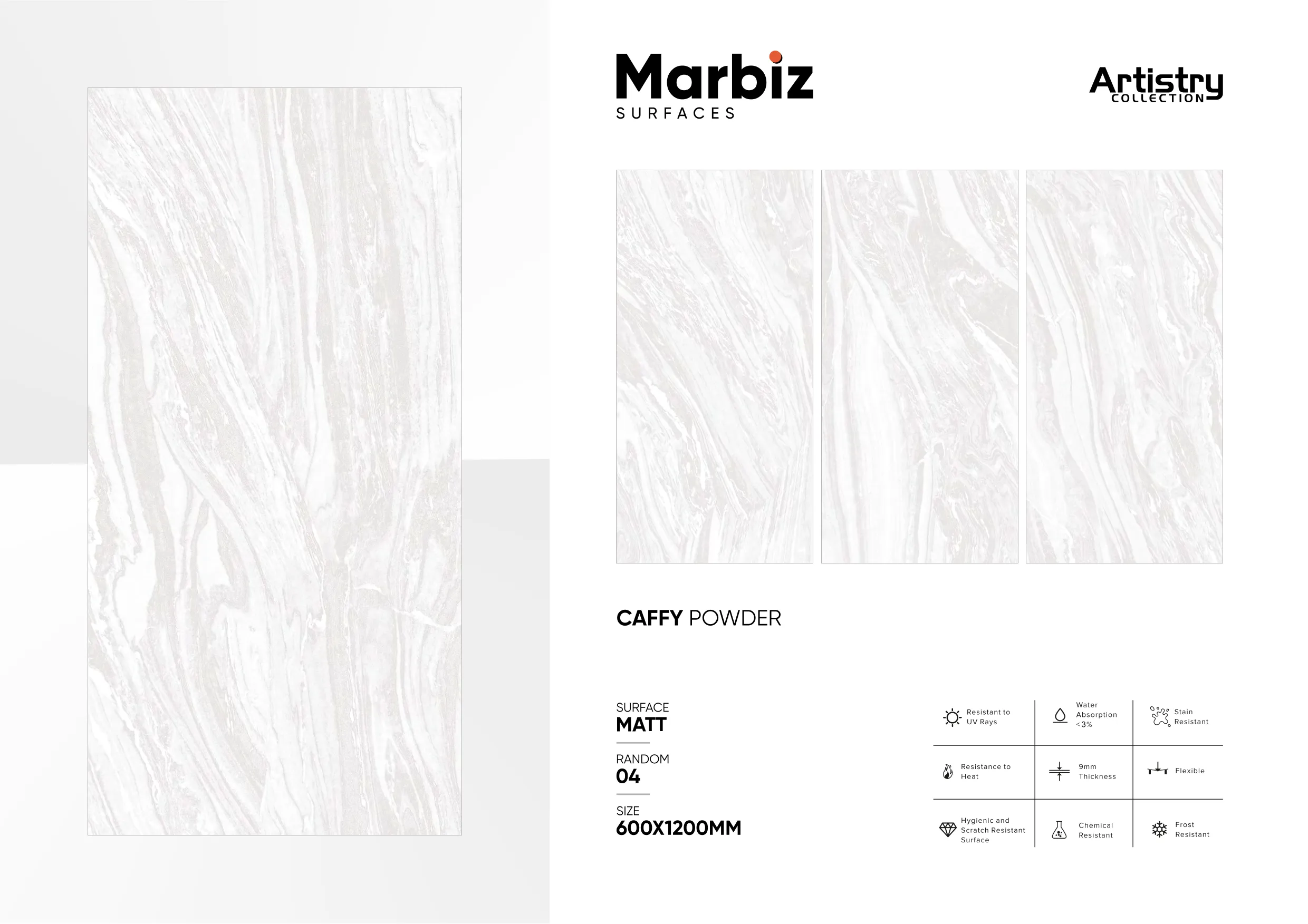 Artistry 600x1200mm Matt - Design 32 - 600x1200mm Matt